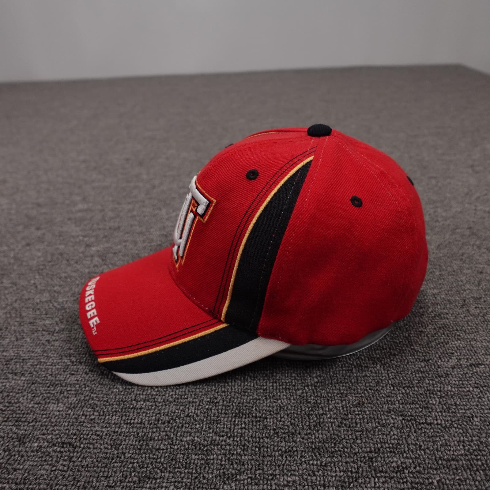 Tuskegee Golden Tigers Hat Cap Strap Back Mens One Size Red NCAA College Big Boy - Thumbnail 3