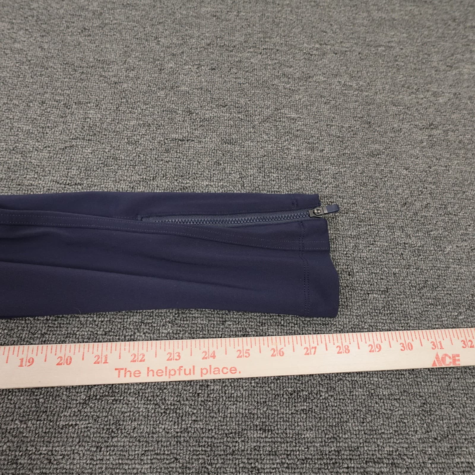 Athleta Leggings Womens Medium Blue Delancey Skyline High Rise Ankle Zip Pockets - Thumbnail 7
