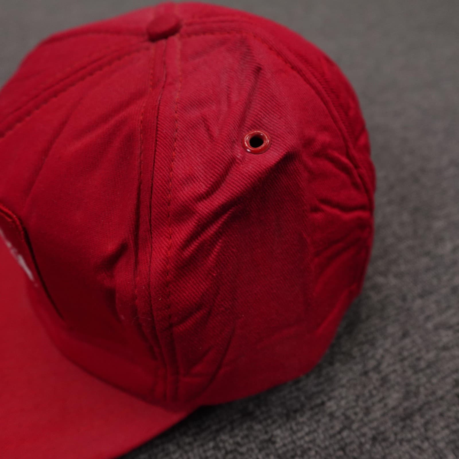Vintage Toro Hat Cap Snap Back Mens One Size Red Twill Baseball Logo 80s - Thumbnail 3