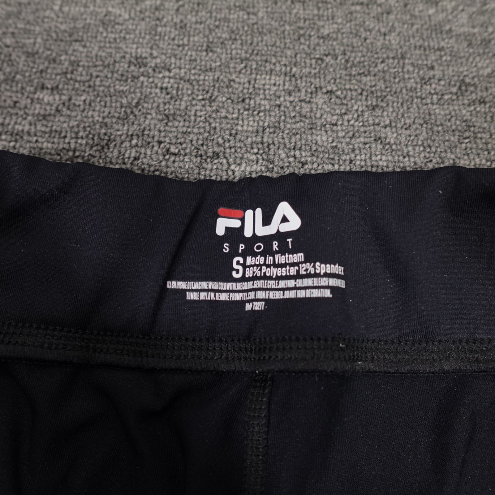 FILA Shorts Womens Small Black Biker Compression Athletic Gym Training Workout - Thumbnail 3