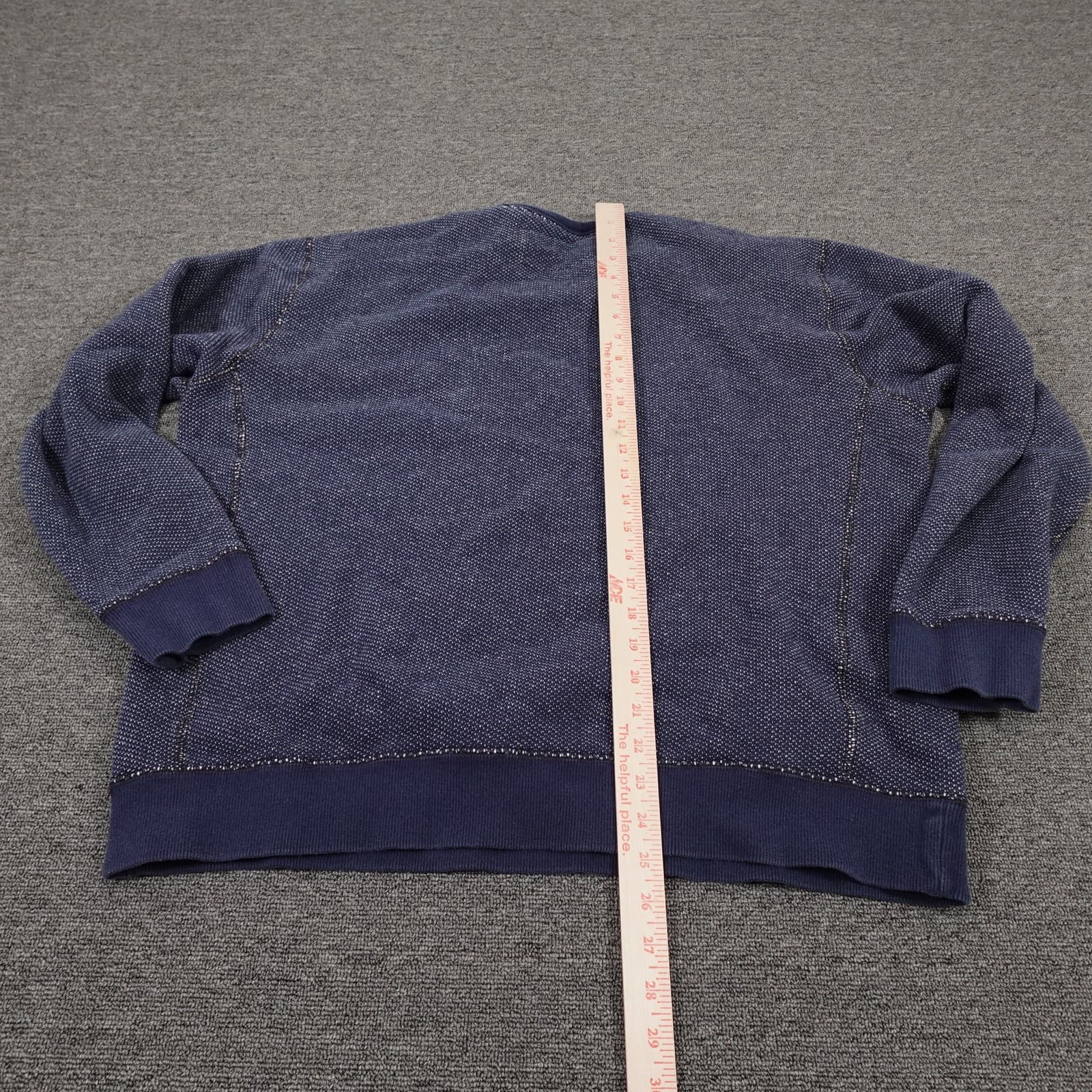 Tommy Bahama Sweater Mens XL Blue Crewneck Pullover 100% Cotton Knit Textured - Thumbnail 6