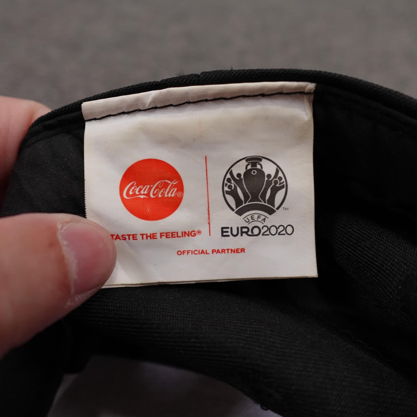 UEFA Euro 2020 Hat Cap Strap Back Mens One Size Black Soccer Football Coca-Cola - Thumbnail 8