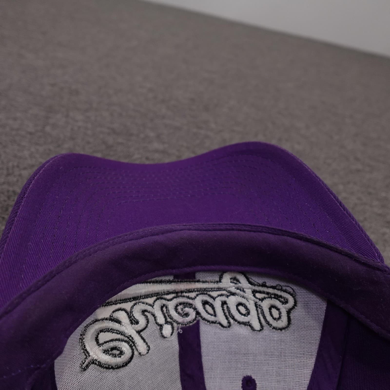 ASC Cap Chicago Hat Cap Strap Back Mens One Size Purple Twill Baseball Script - Thumbnail 6