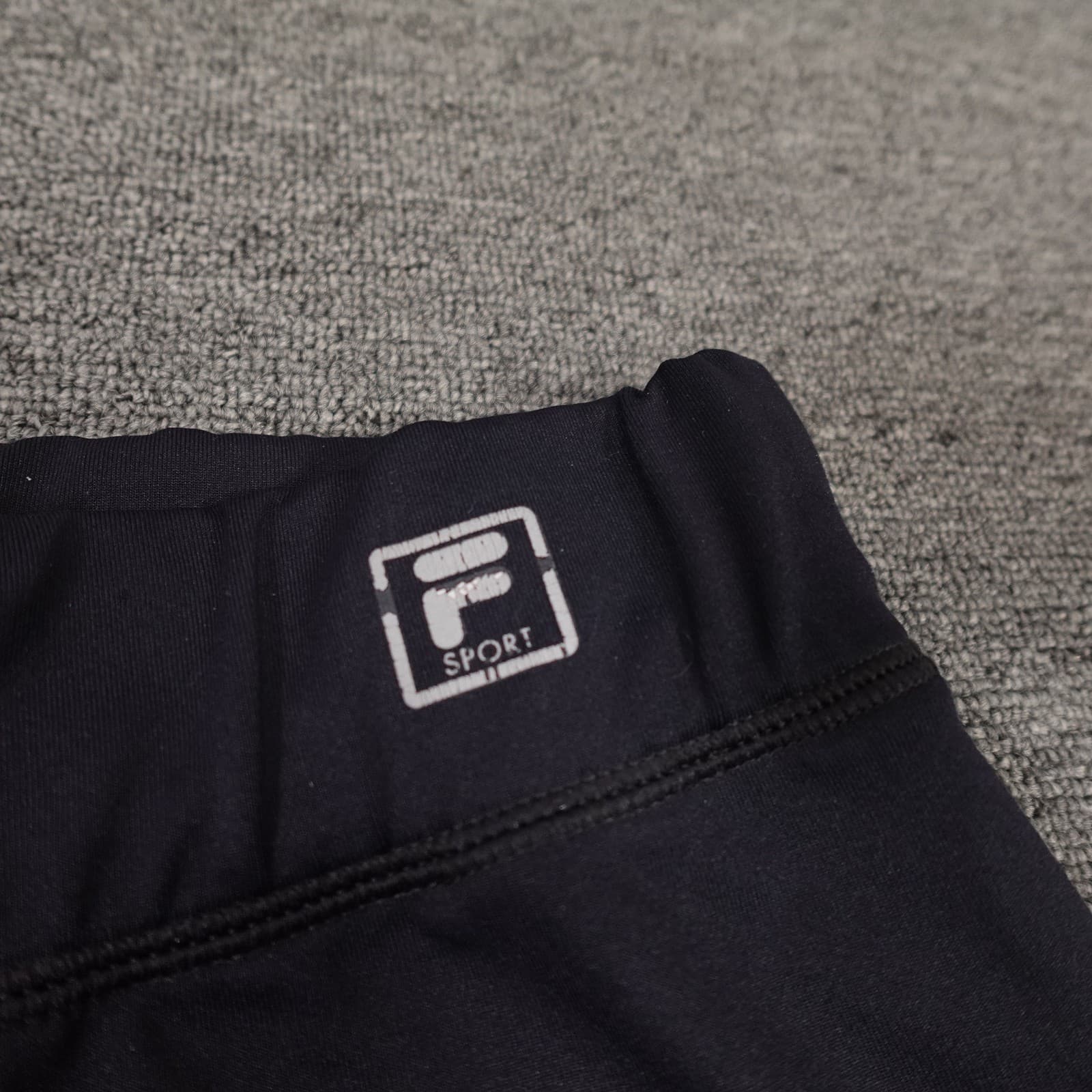 FILA Shorts Womens Small Black Biker Compression Athletic Gym Training Workout - Thumbnail 2