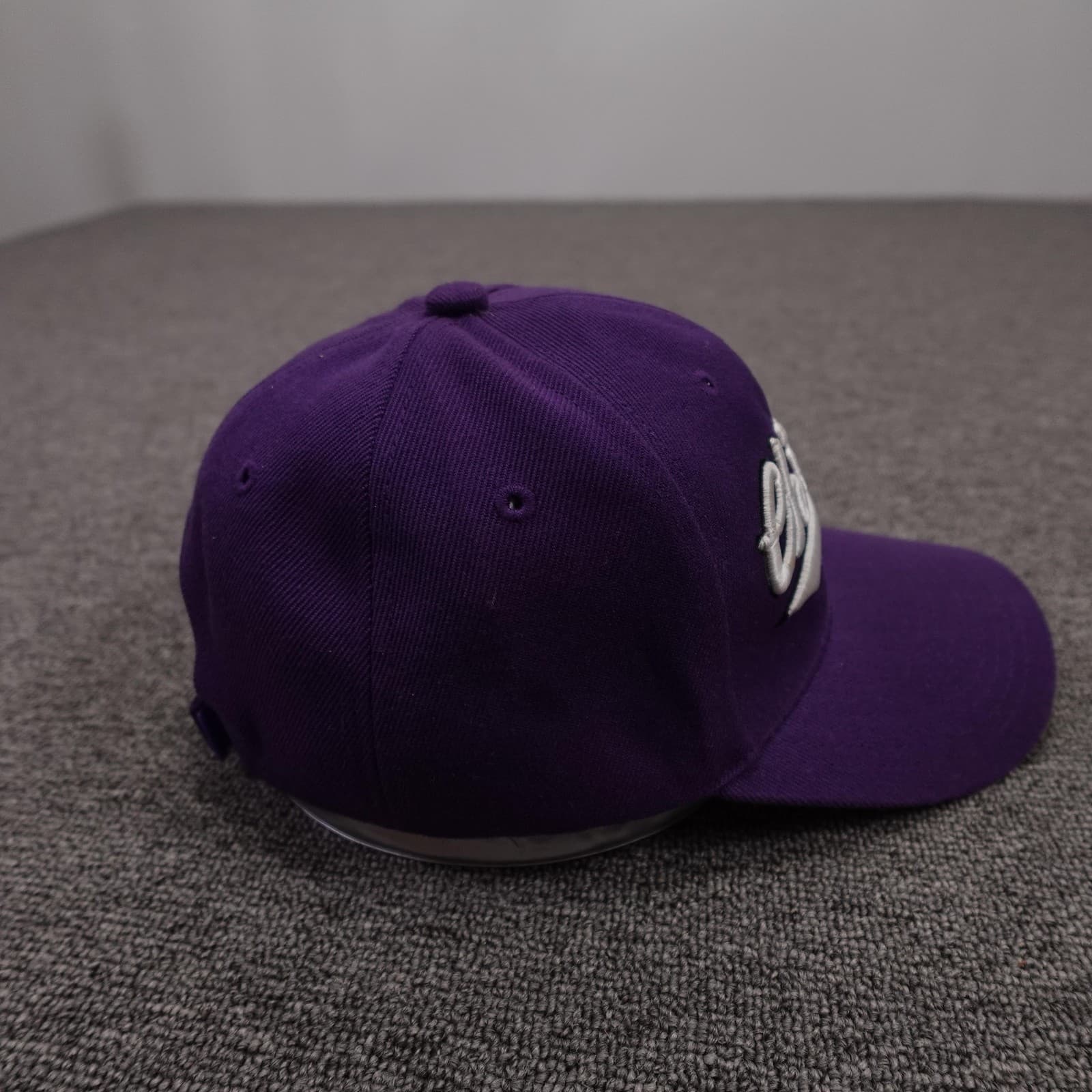 ASC Cap Chicago Hat Cap Strap Back Mens One Size Purple Twill Baseball Script - Thumbnail 5