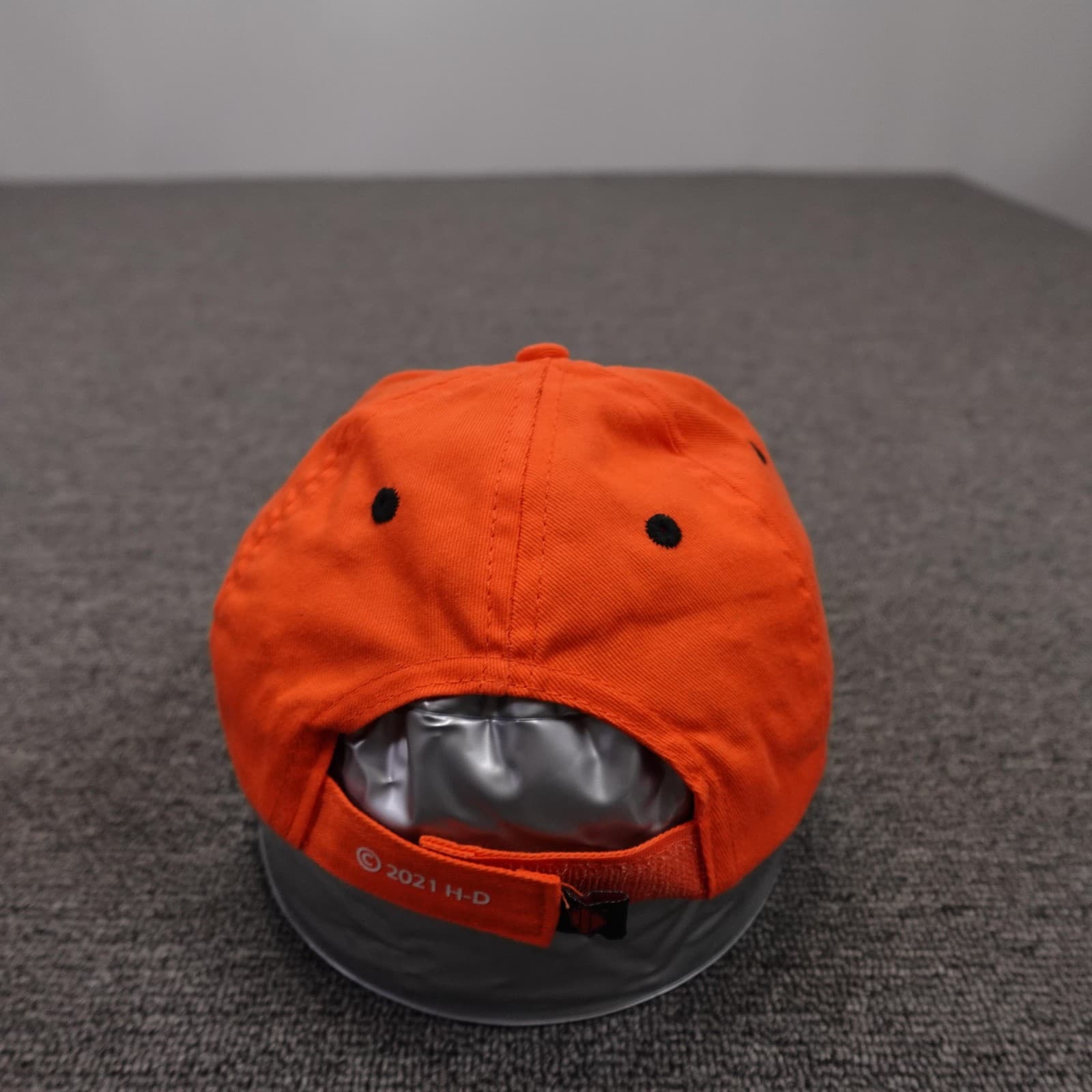 Harley-Davidson Hat Cap Strap Back Boys Adjustable Orange Motorcycle Since 1903 - Thumbnail 3