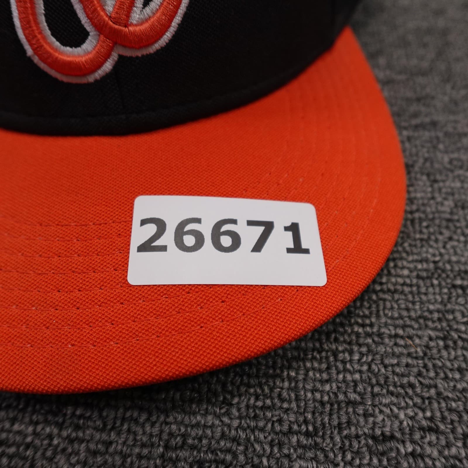 Washington Nationals Hat Cap Fitted Mens Medium Black MLB Baseball Flex The Game - Thumbnail 9
