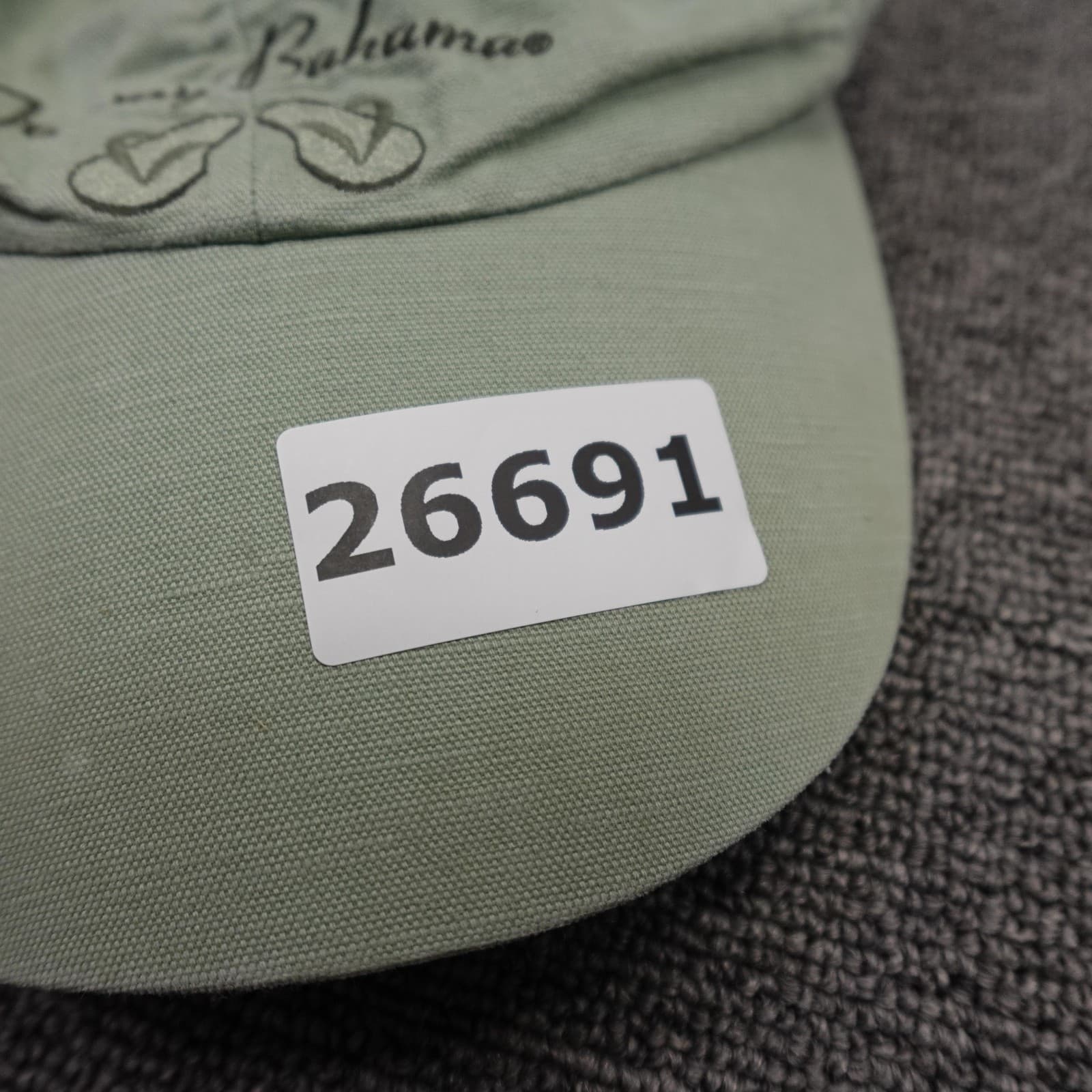 Tommy Bahama Hat Cap Strap Back Mens One Size Green Twill Baseball Flip Flops - Thumbnail 9