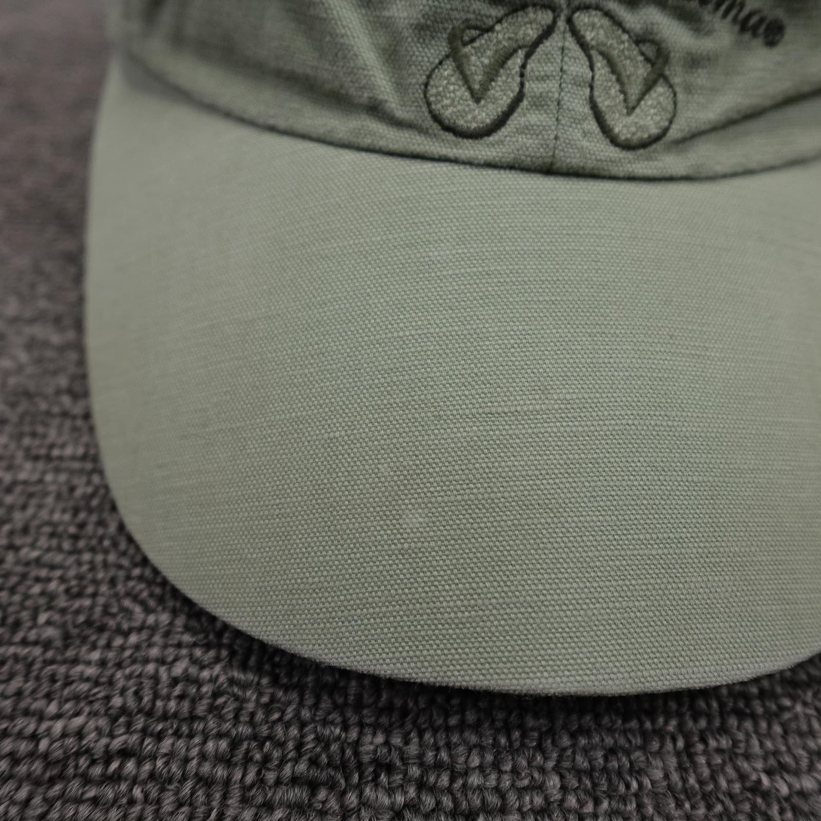Tommy Bahama Hat Cap Strap Back Mens One Size Green Twill Baseball Flip Flops - Thumbnail 3