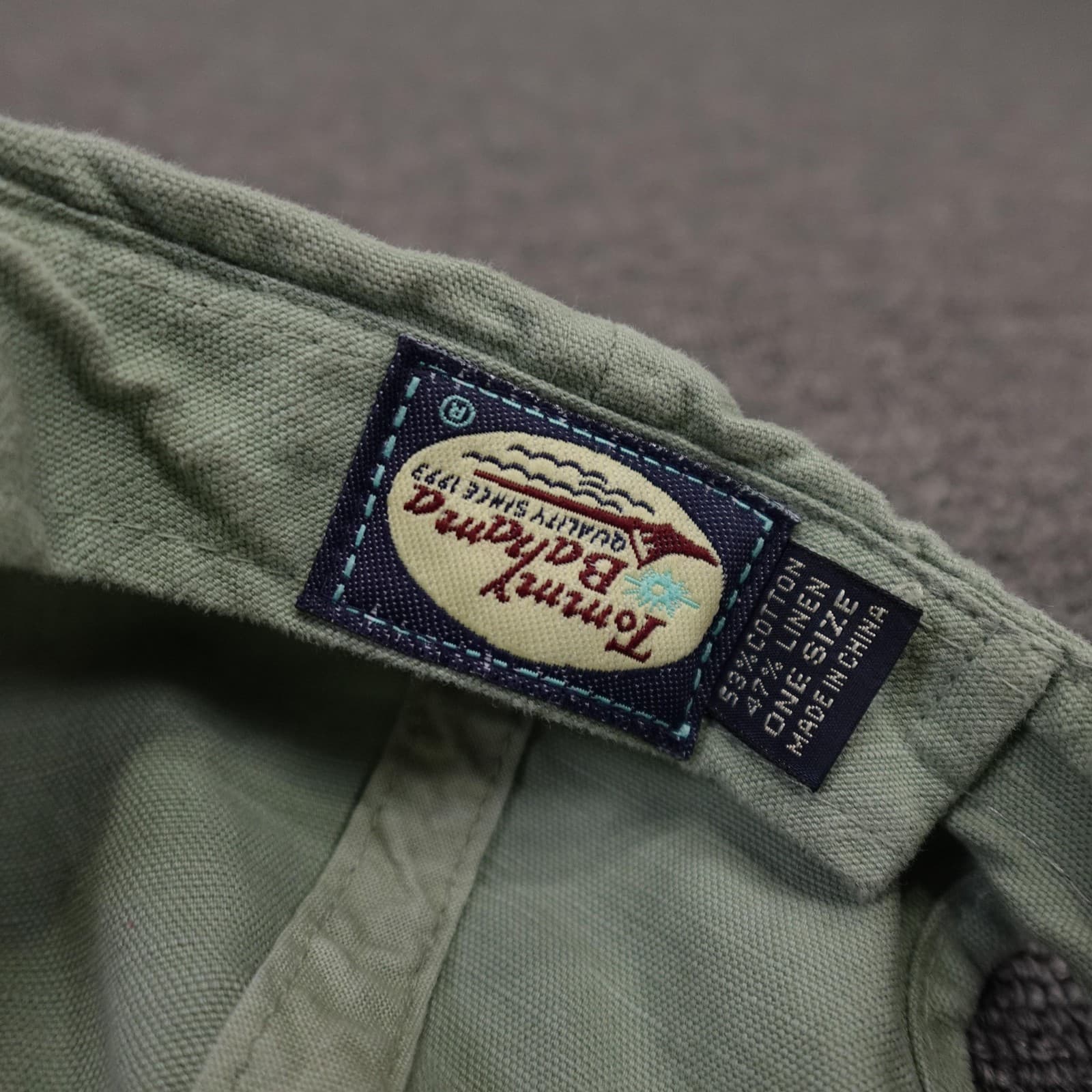 Tommy Bahama Hat Cap Strap Back Mens One Size Green Twill Baseball Flip Flops - Thumbnail 7