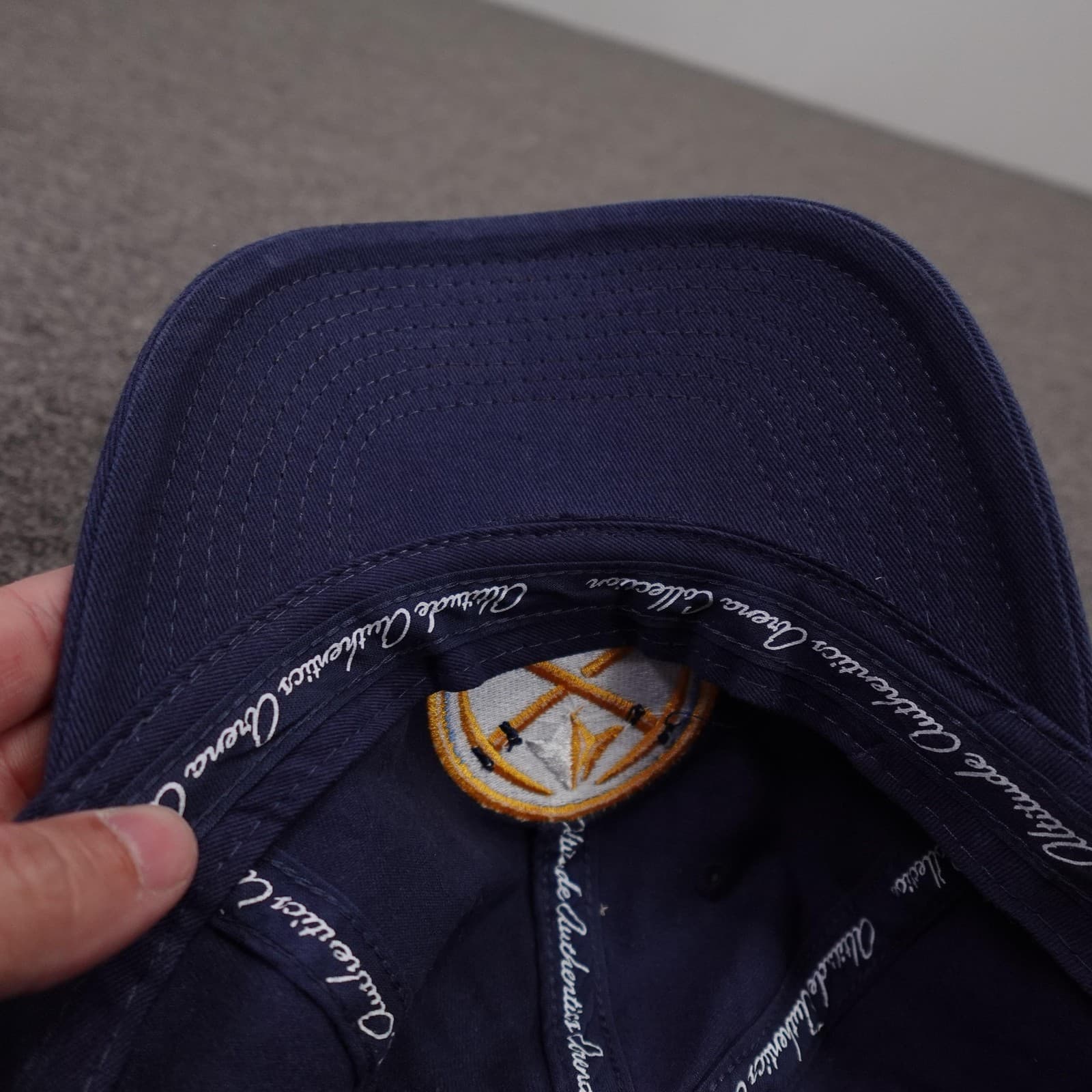 Denver Nuggets Hat Cap Strap Back Mens One Size Blue NBA Altitude Authentics - Thumbnail 6