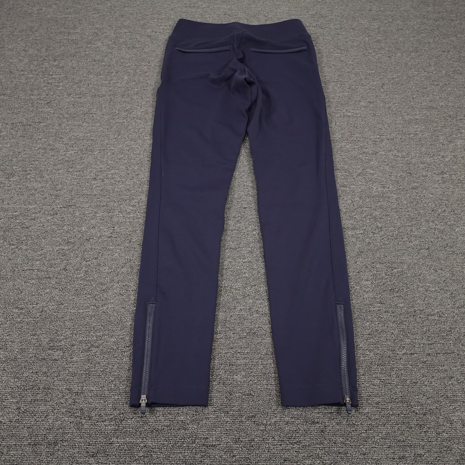 Athleta Leggings Womens Medium Blue Delancey Skyline High Rise Ankle Zip Pockets - Thumbnail 2