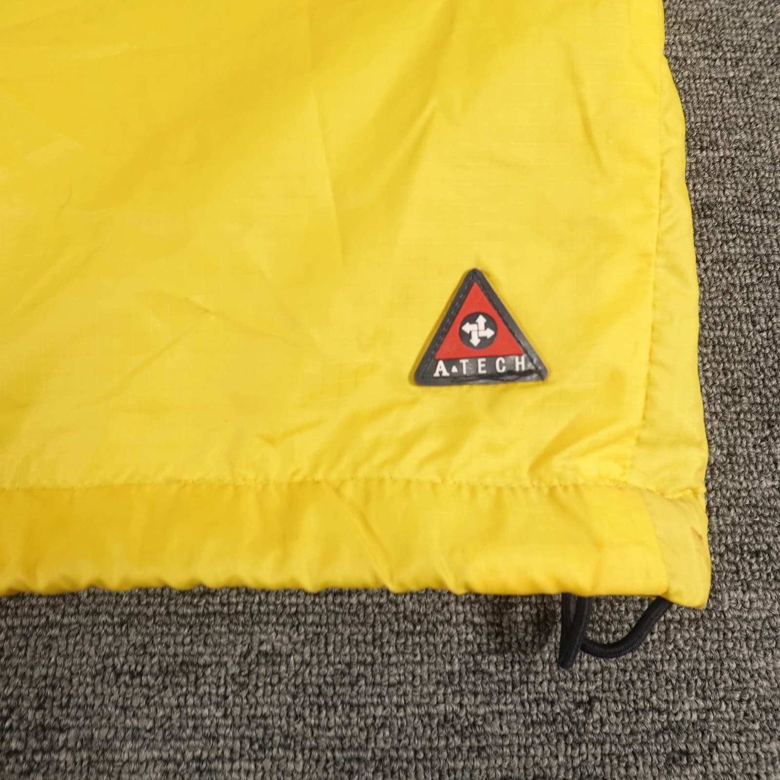 Vintage Abercrombie & Fitch Jacket 54 Yellow Shell Only A-Tech Windbreaker 90s - Thumbnail 13