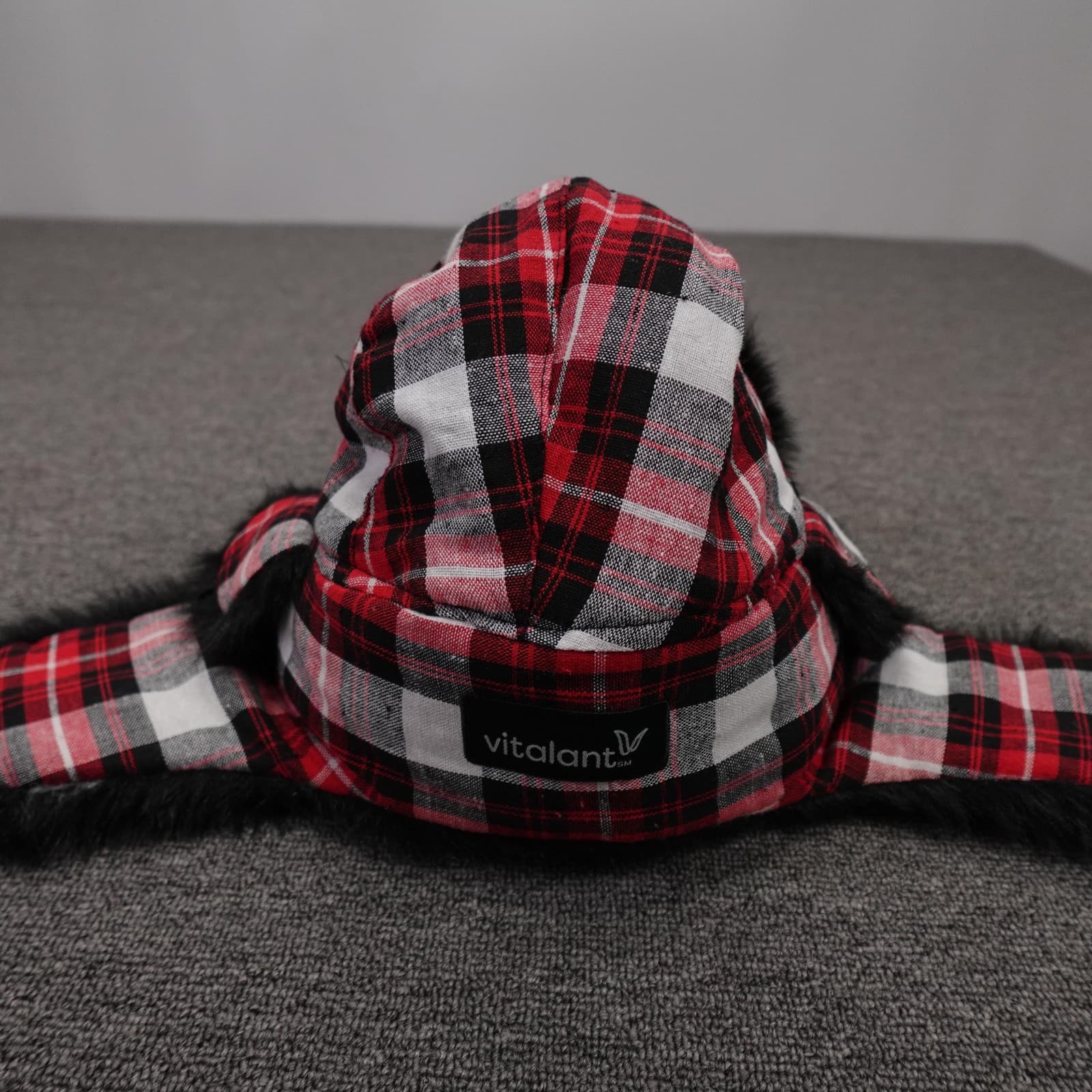 Chicago Blackhawks Hat Trapper One Size Red Plaid NHL Hockey Earflap MelonWear - Thumbnail 3