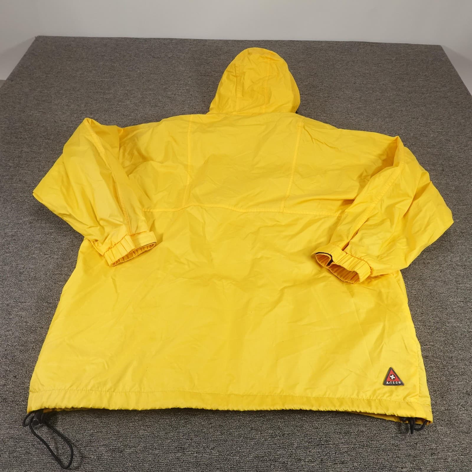 Vintage Abercrombie & Fitch Jacket 54 Yellow Shell Only A-Tech Windbreaker 90s - Thumbnail 14