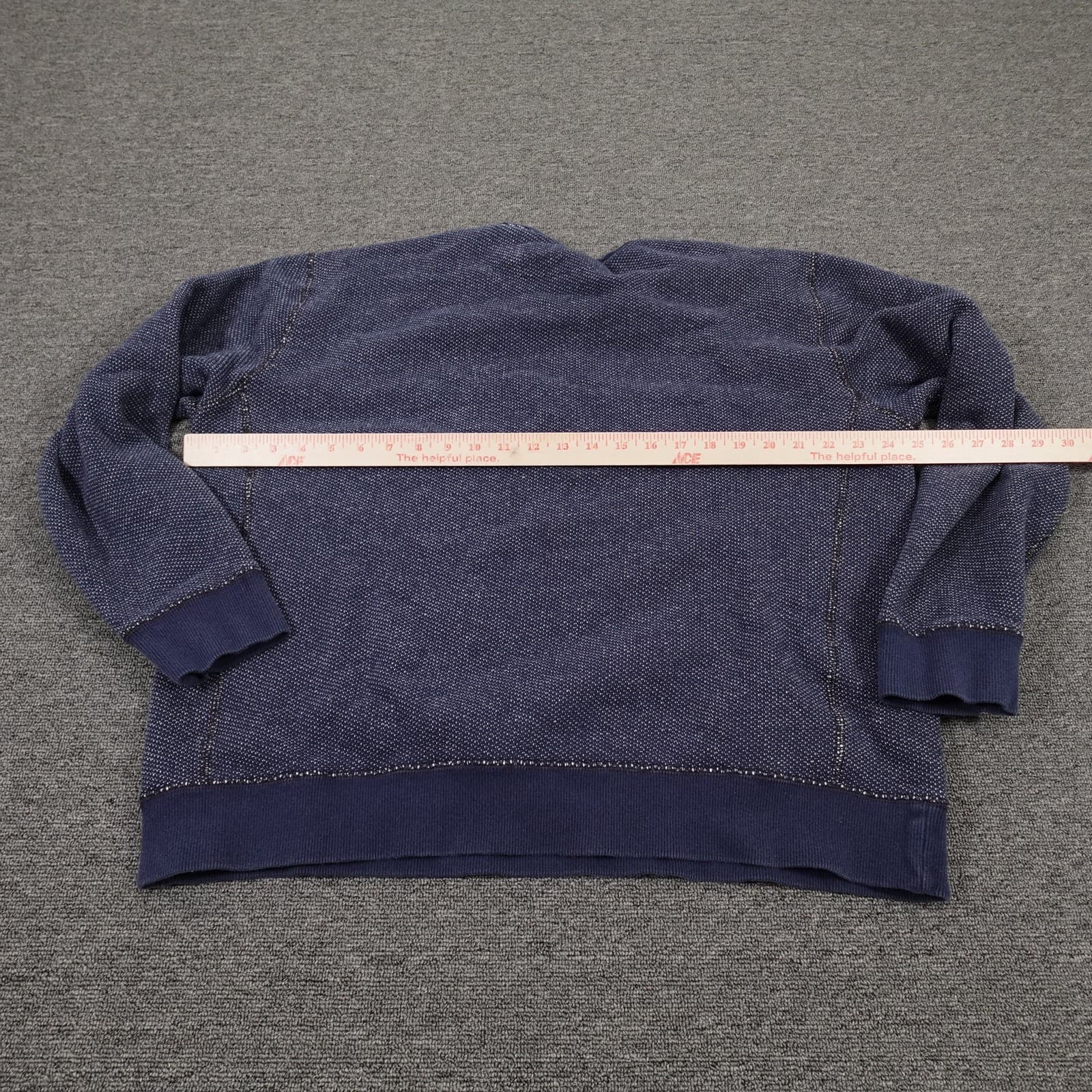 Tommy Bahama Sweater Mens XL Blue Crewneck Pullover 100% Cotton Knit Textured - Thumbnail 4