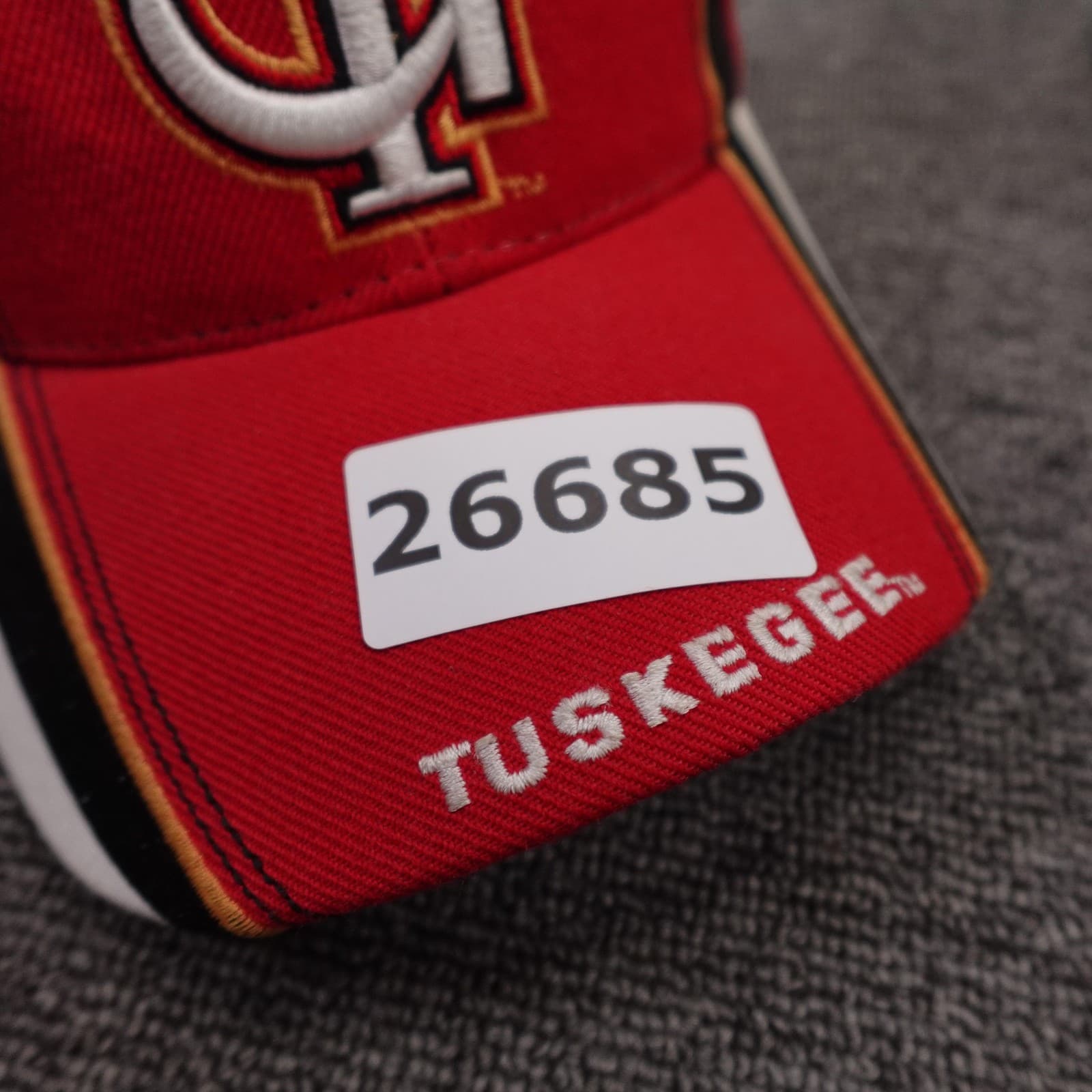 Tuskegee Golden Tigers Hat Cap Strap Back Mens One Size Red NCAA College Big Boy - Thumbnail 9