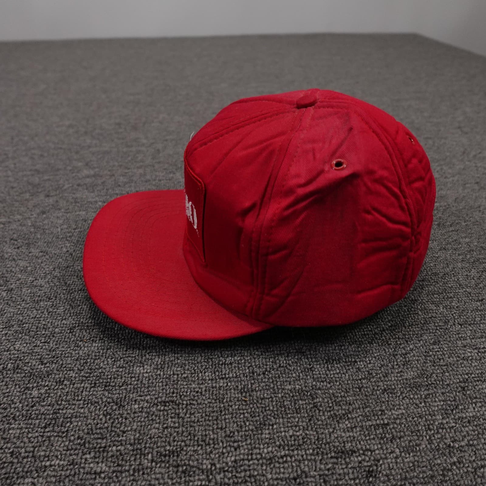 Vintage Toro Hat Cap Snap Back Mens One Size Red Twill Baseball Logo 80s - Thumbnail 2