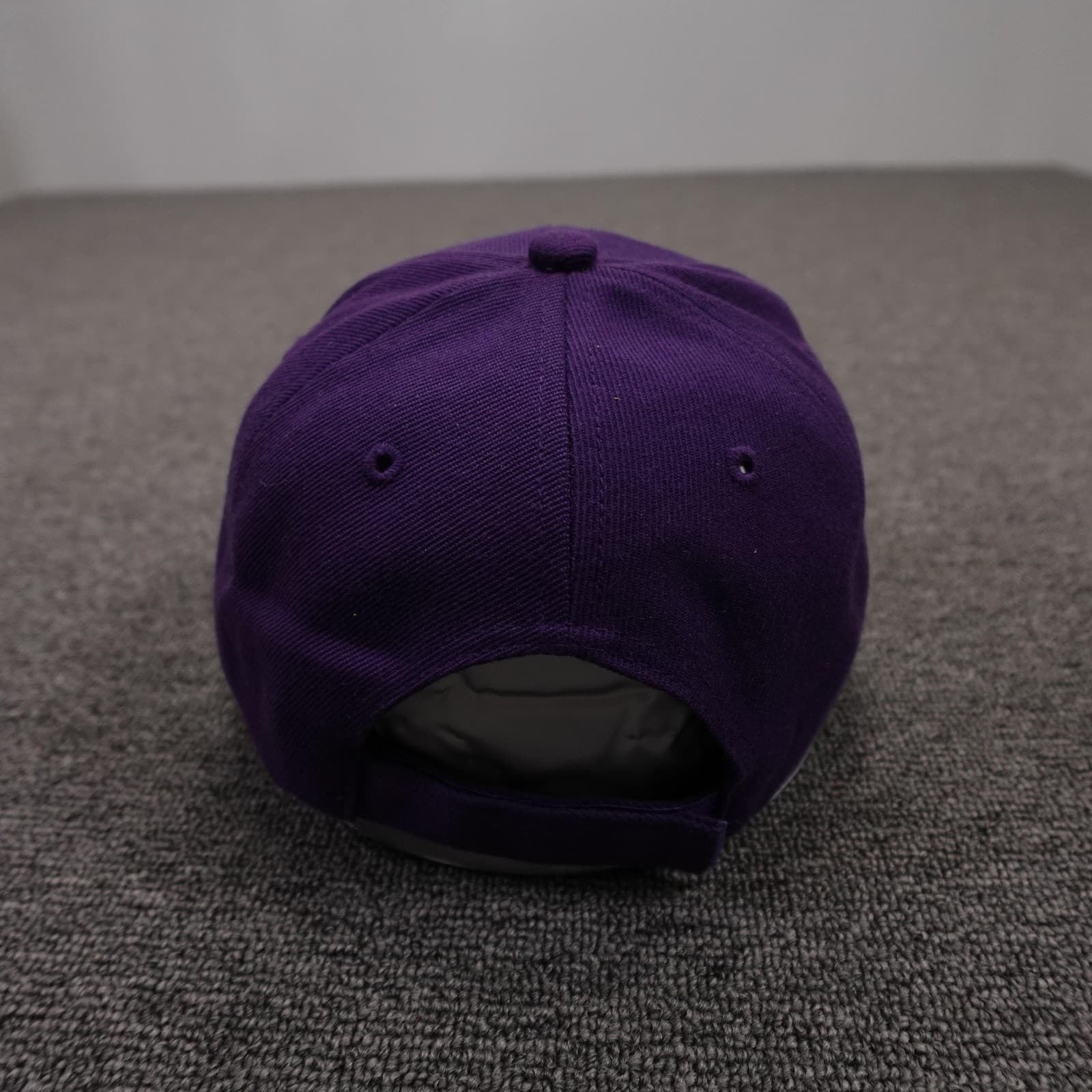 ASC Cap Chicago Hat Cap Strap Back Mens One Size Purple Twill Baseball Script - Thumbnail 4