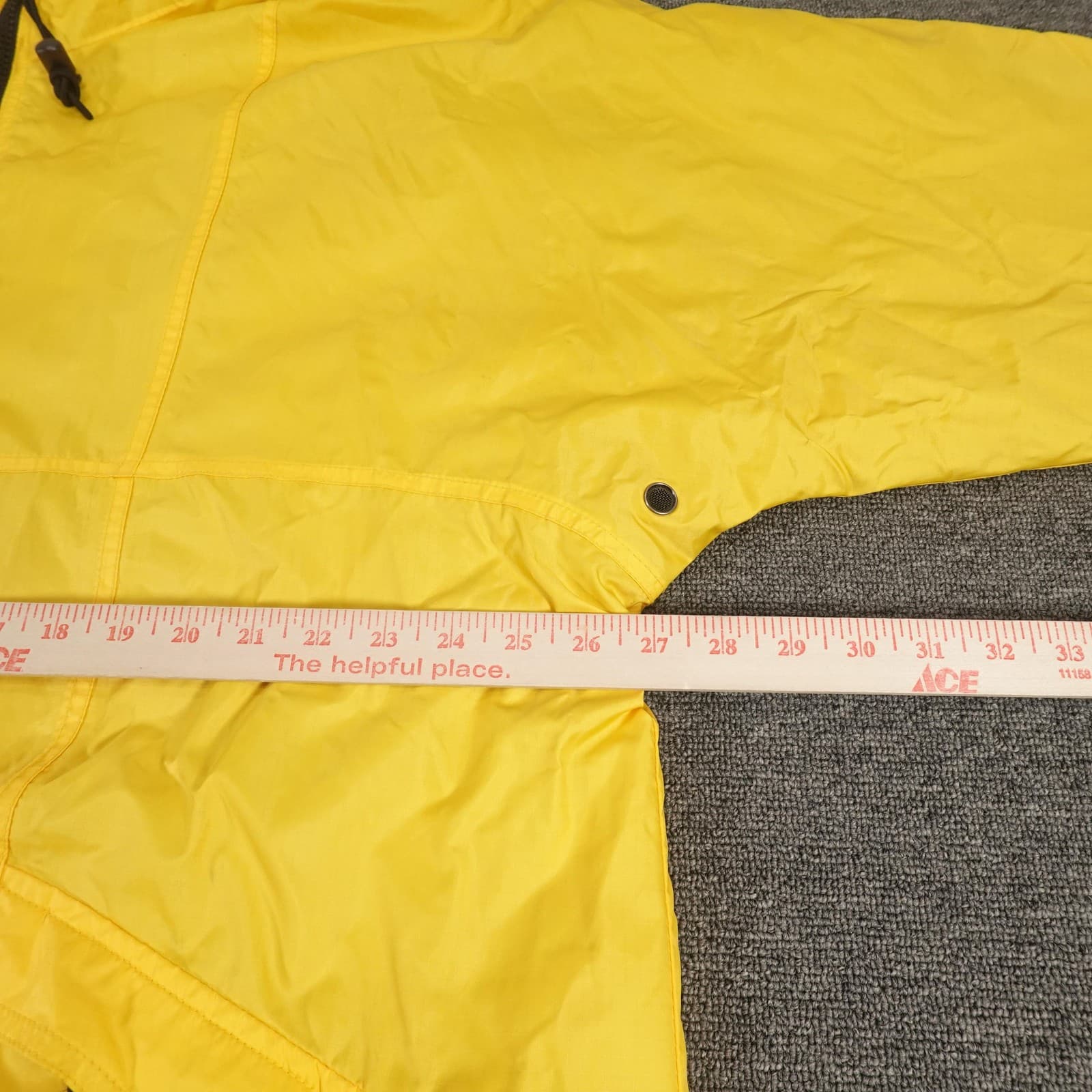 Vintage Abercrombie & Fitch Jacket 54 Yellow Shell Only A-Tech Windbreaker 90s - Thumbnail 8