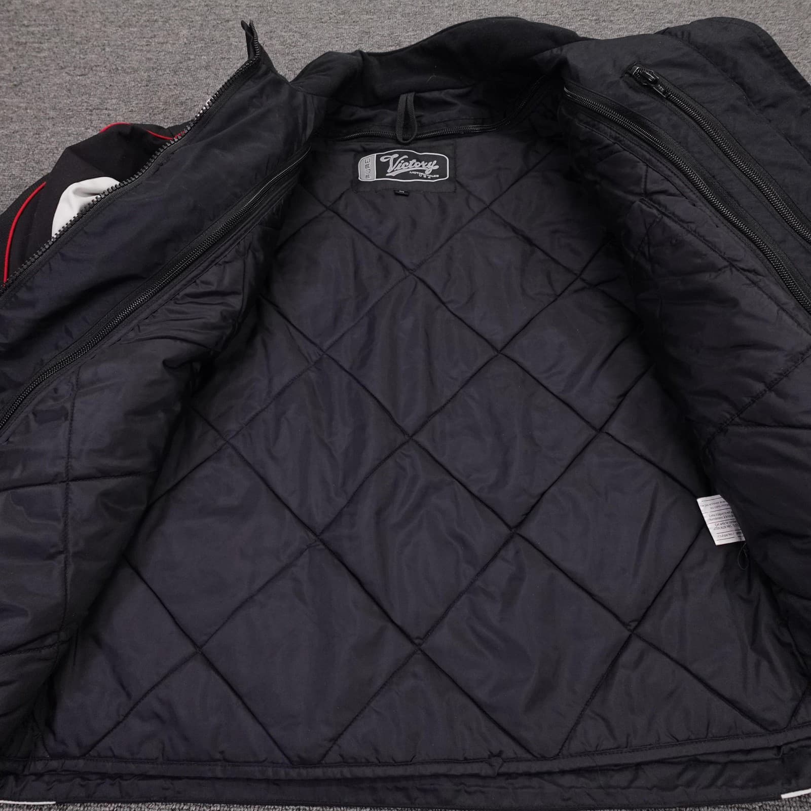 Victory Motorcycles Jacket Mens Medium Black Thermolite Full Zip Riding - Thumbnail 9