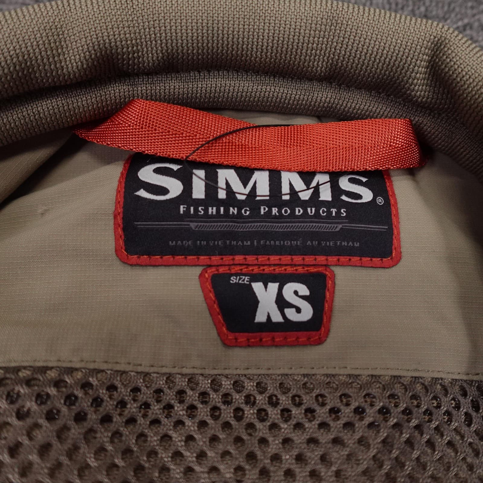 Simms Vest Mens XS Beige Nylon Mesh Fishing Utility Multi Pocket Buckle Gear - Thumbnail 5