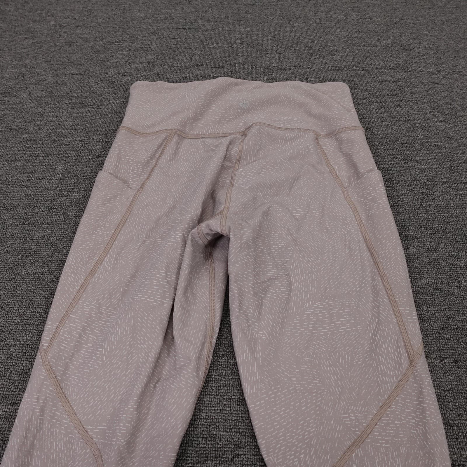 Athleta Leggings Womens Small Beige Salutation Stash Pocket High Rise Tight - Thumbnail 4