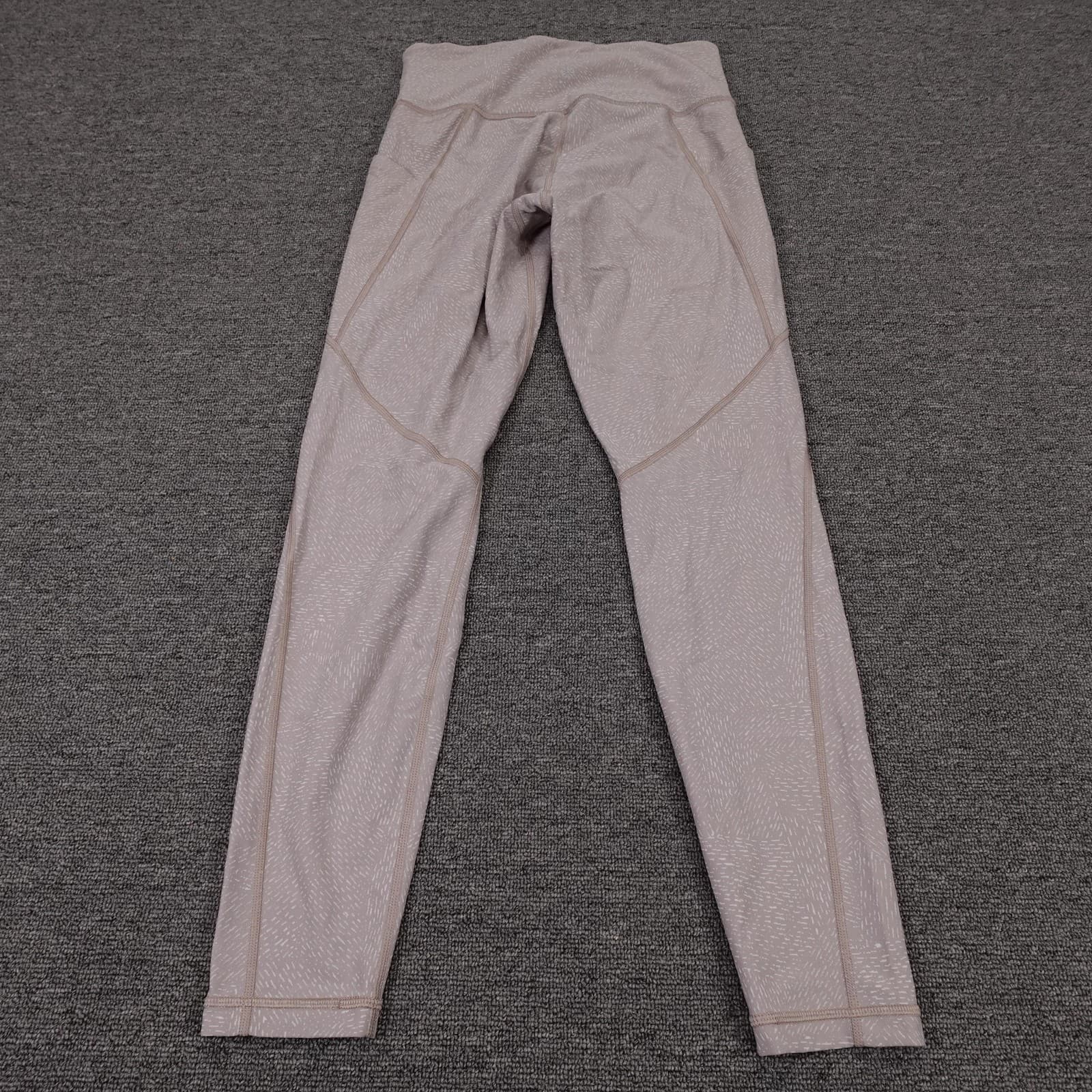 Athleta Leggings Womens Small Beige Salutation Stash Pocket High Rise Tight - Thumbnail 3