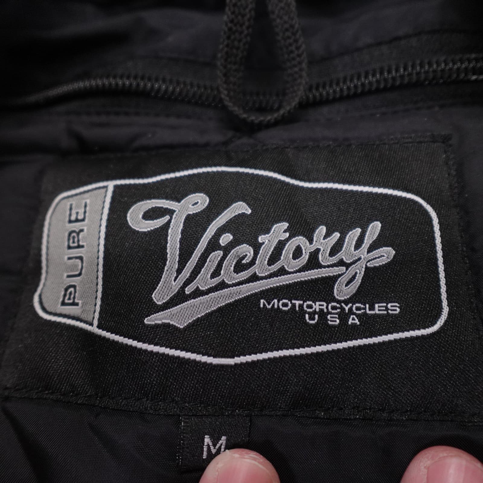 Victory Motorcycles Jacket Mens Medium Black Thermolite Full Zip Riding - Thumbnail 7