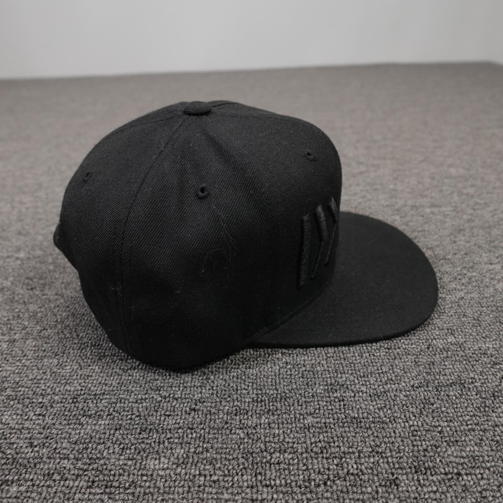 Yupoong NAMB Hat Cap Snap Back Mens One Size Black Underbrim Flat Bill Logo - Thumbnail 5