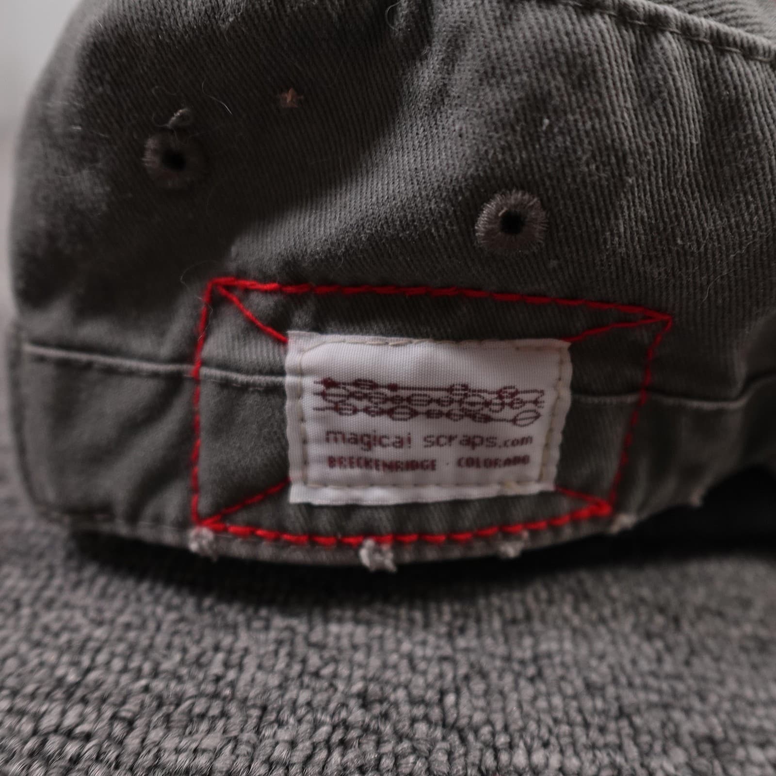 KinderCaps Hat Army Cap Strap Back Kids Adjustable Girls Gray Fox Patch - Thumbnail 7
