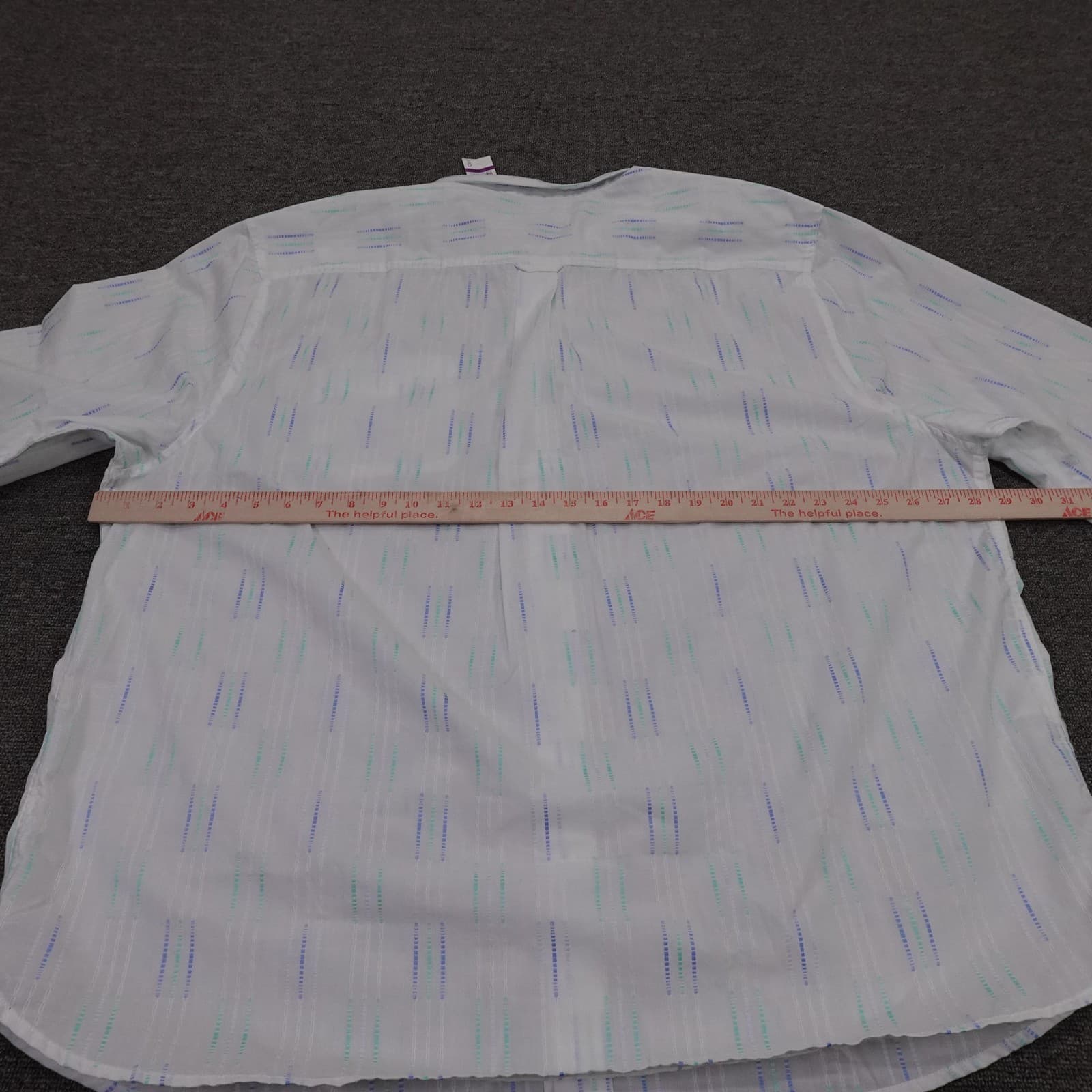 Tommy Bahama Shirt Mens Big 2X White Stripe Long Sleeve Button Up Florida Falls - Thumbnail 6