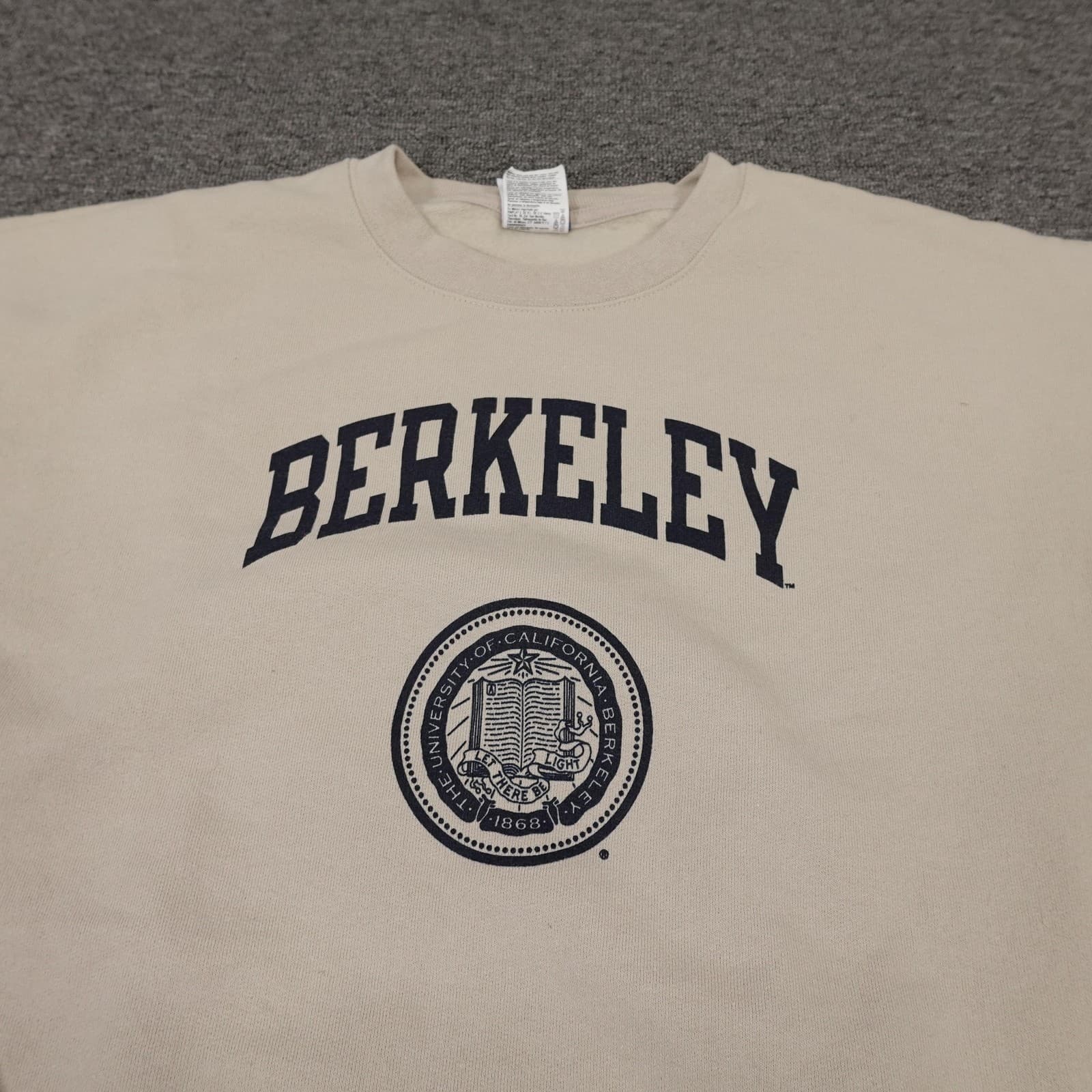 California Golden Bears Sweatshirt Womens Small Beige NCAA Basketball Champion - Thumbnail 2