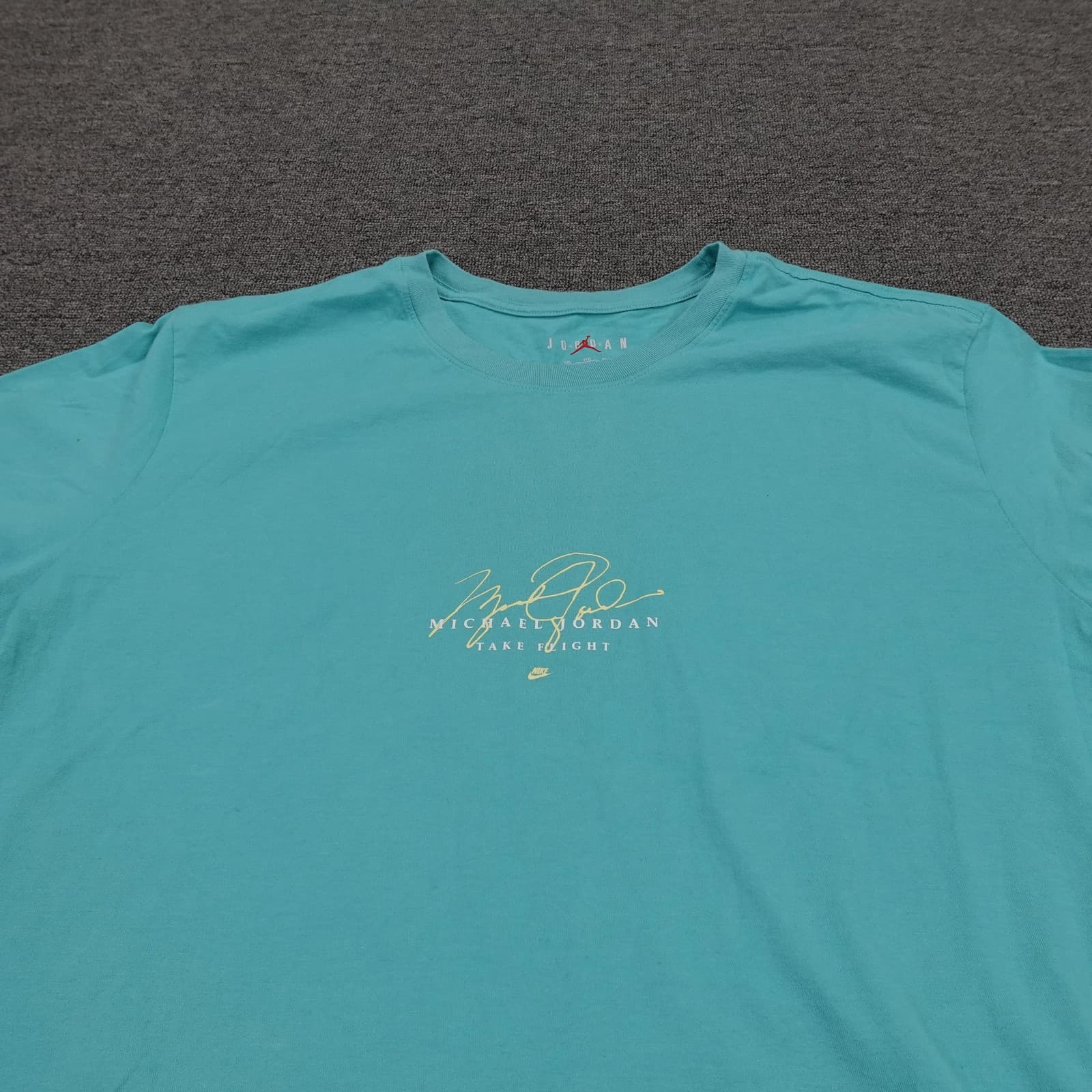Jordan Shirt Mens 2XL Blue Michael Jordan Take Flight Nike Graphic Tee Tagless - Thumbnail 2