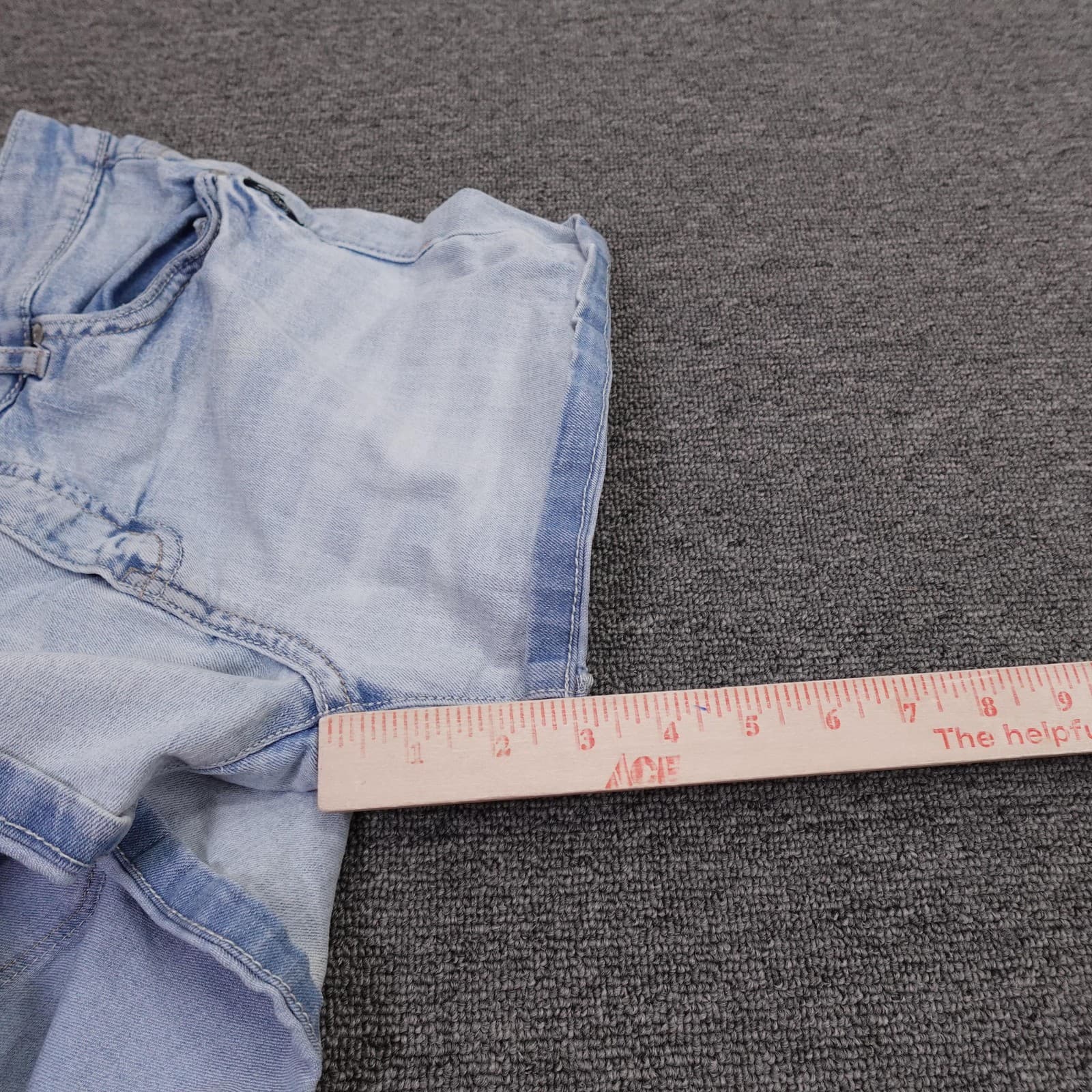 Silver Jeans Co. Shorts Girls 16 Blue Denim Lacy Cutoff Cuffed Stretch Summer - Thumbnail 10