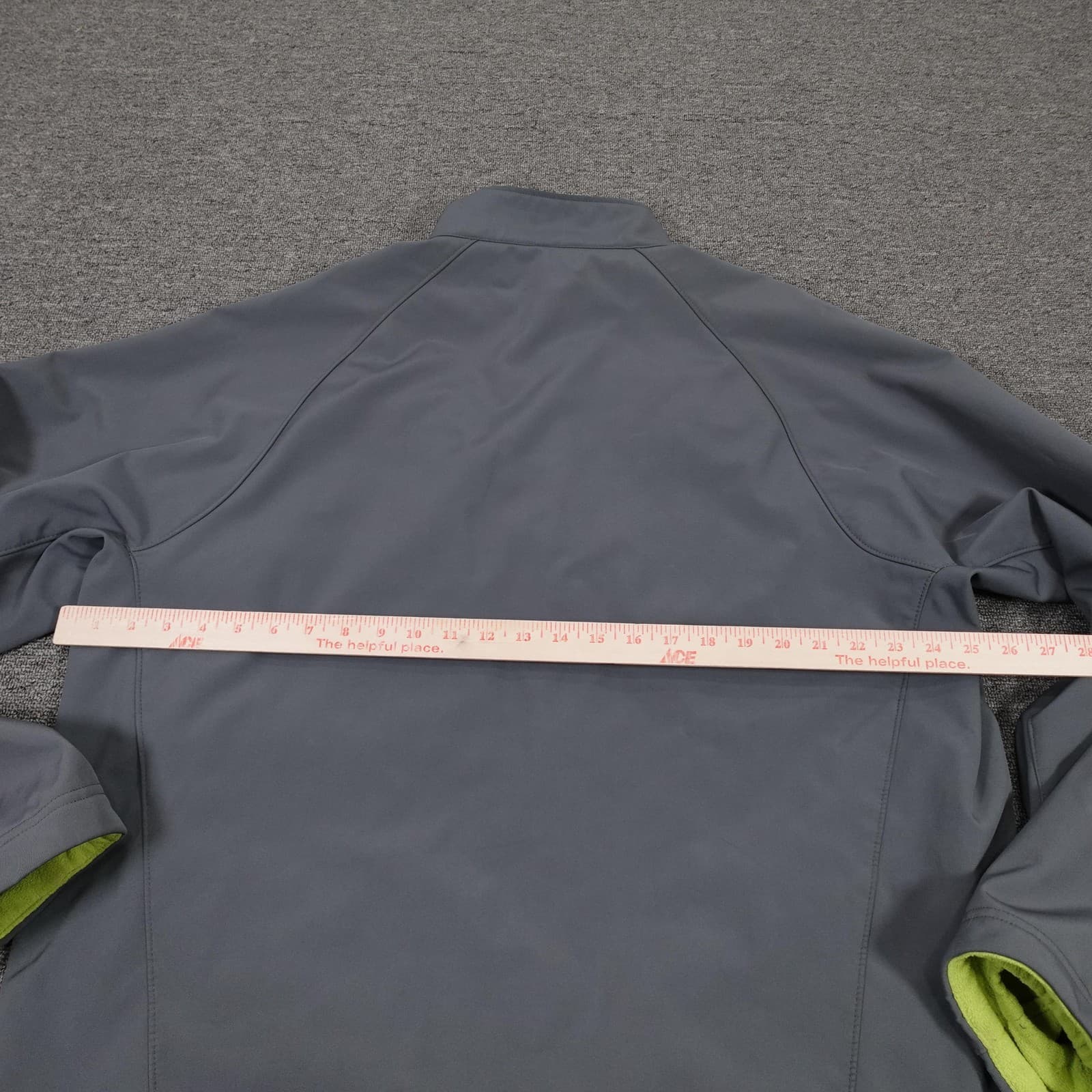 Orvis Jacket Mens 2XL Gray Trout Bum Softshell Full Zip Fleece Lined Hiking - Thumbnail 6