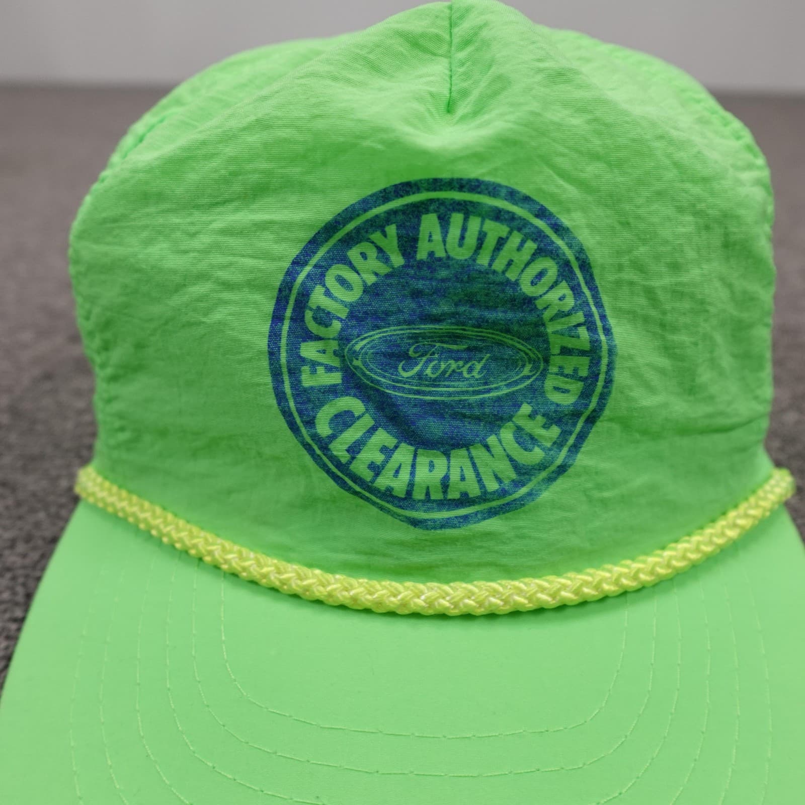 Vintage Ford Factory Clearance Otto Hat Cap Snap Back Mens One Size Green 80s - Thumbnail 2