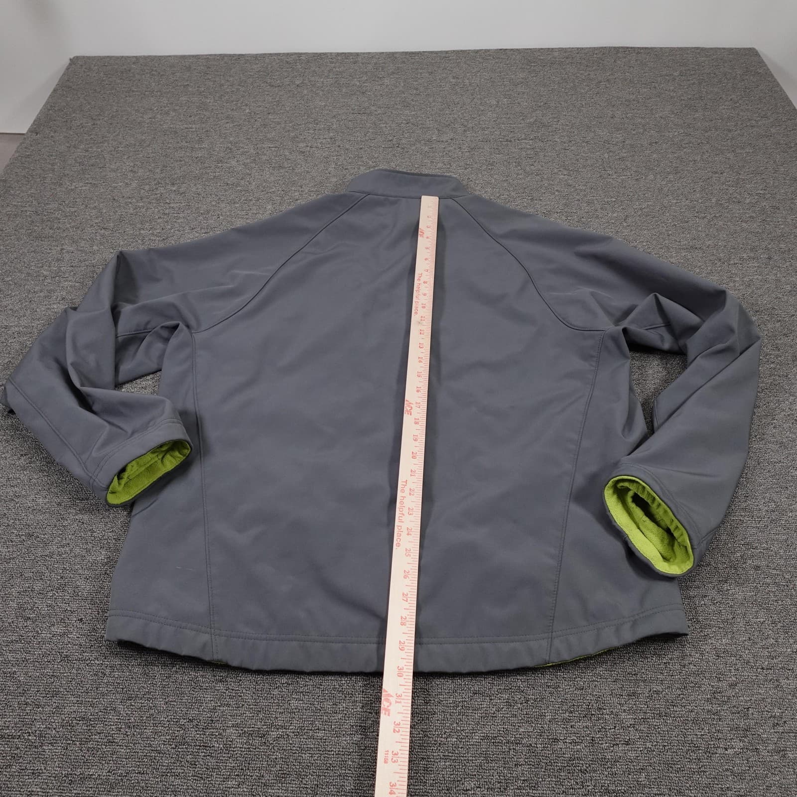 Orvis Jacket Mens 2XL Gray Trout Bum Softshell Full Zip Fleece Lined Hiking - Thumbnail 7