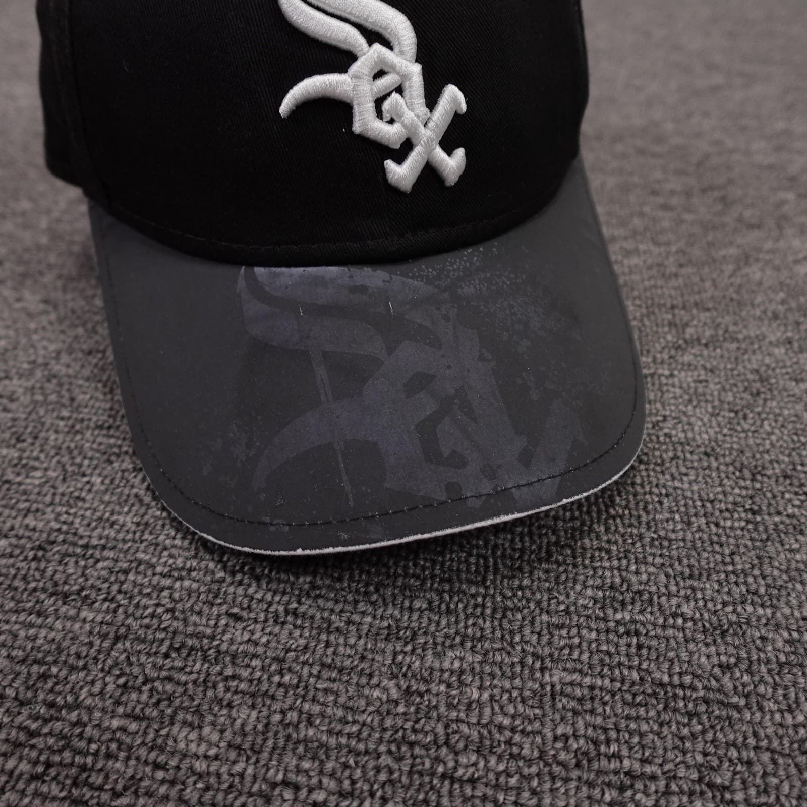Chicago White Sox Hat Cap Snap Back Boys One Size Black MLB Baseball New Era - Thumbnail 5