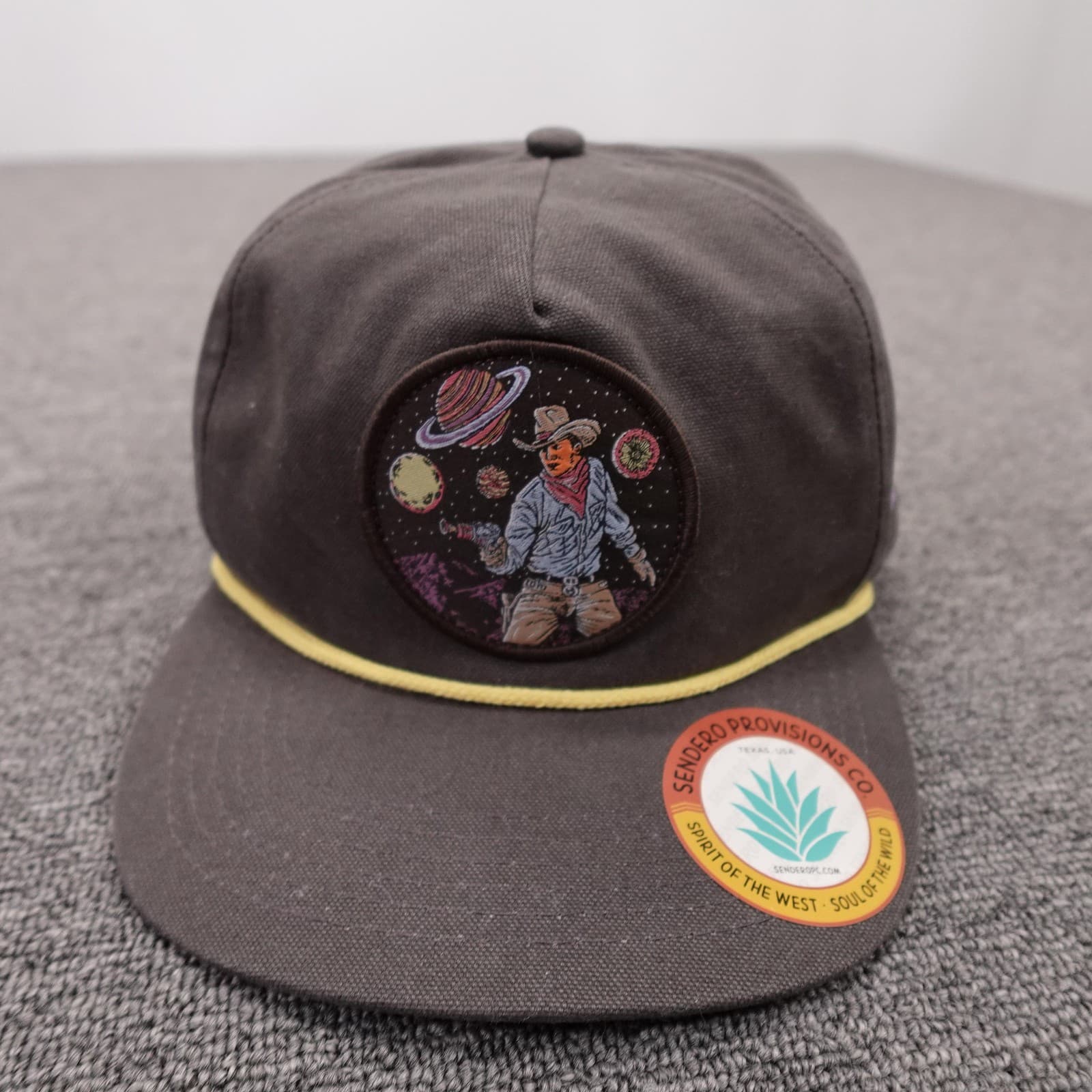 Sendero Provisions Co Hat Cap Snap Back Mens One Size Gray Cosmic Cowboy Rope - Thumbnail 2