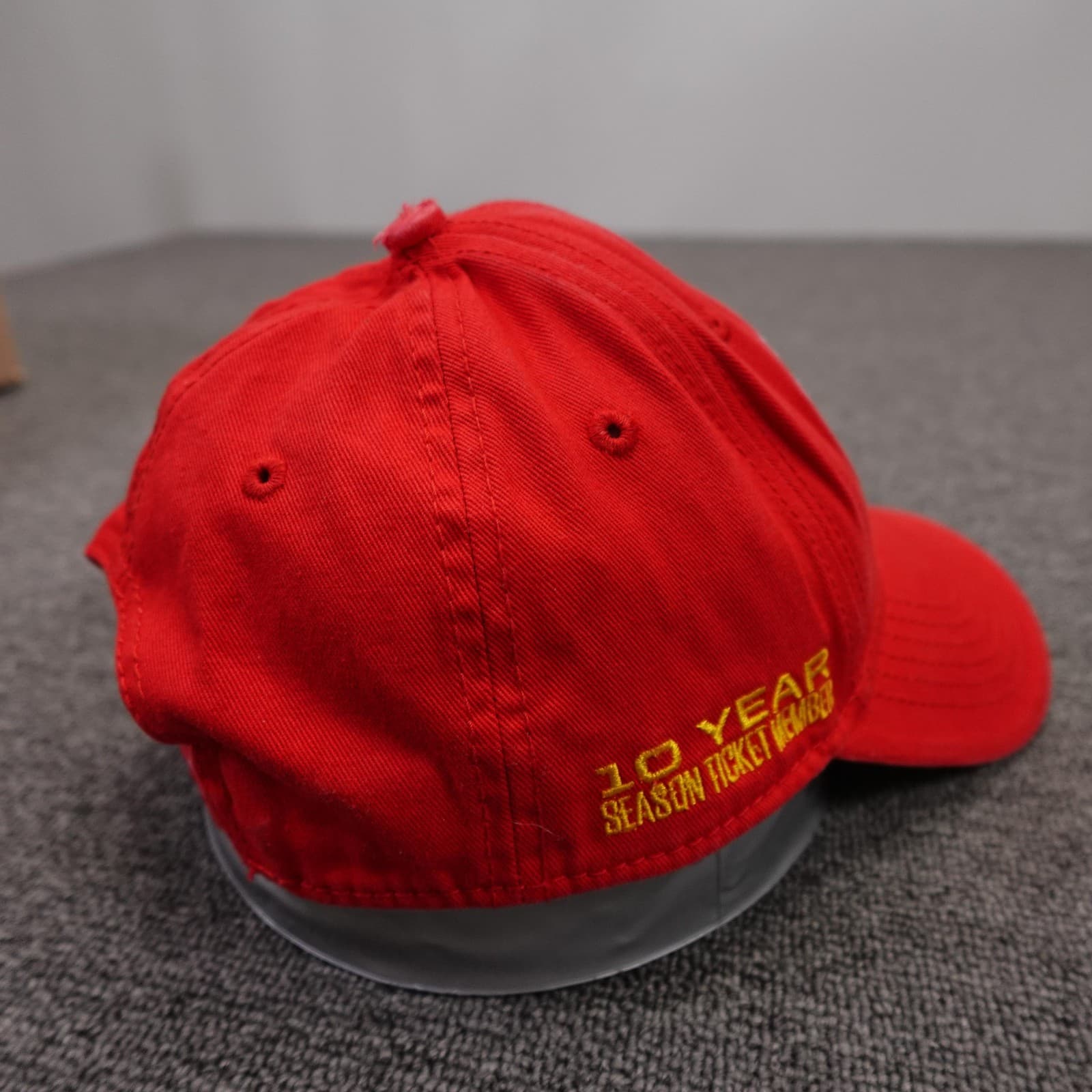 Kansas City Chiefs Hat Cap Snap Back Mens One Size Red NFL Football 10 Year - Thumbnail 4