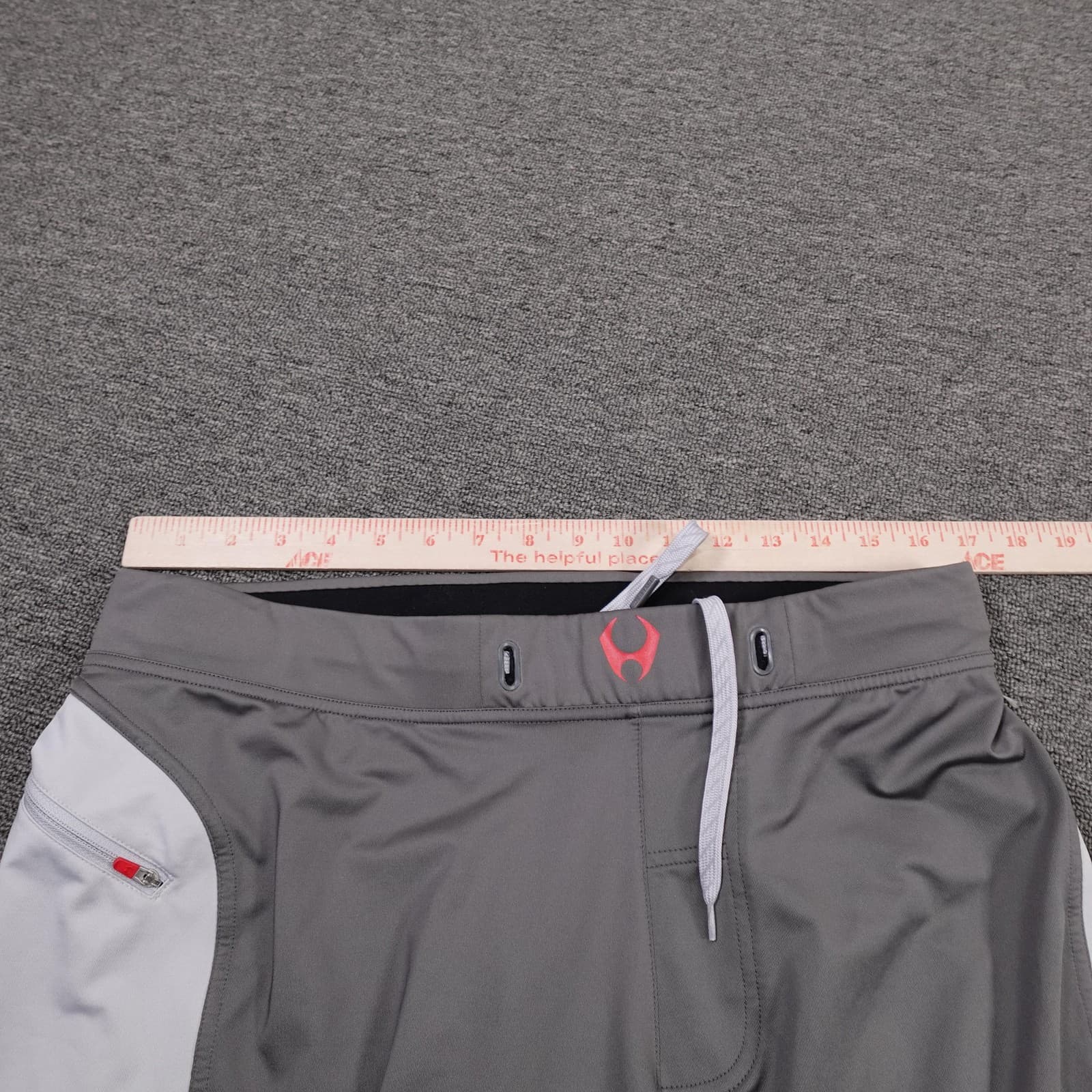 HYLETE Shorts Mens Large Gray White Colorblock 9 Inseam Athletic Training Gym - Thumbnail 7