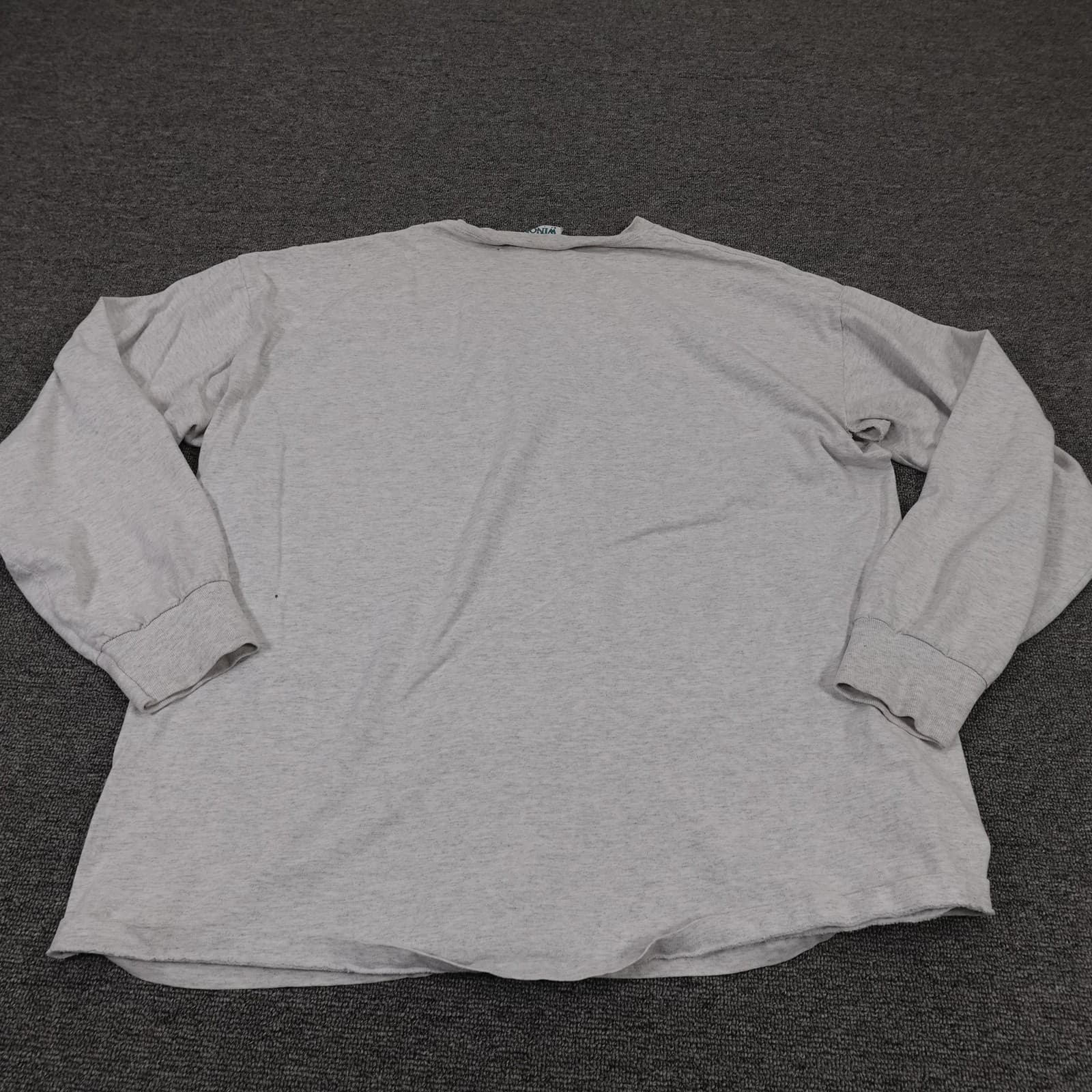 Vintage Winona Shirt Mens XL Gray Nubble Light Lighthouse Graphic Made USA 90s - Thumbnail 12