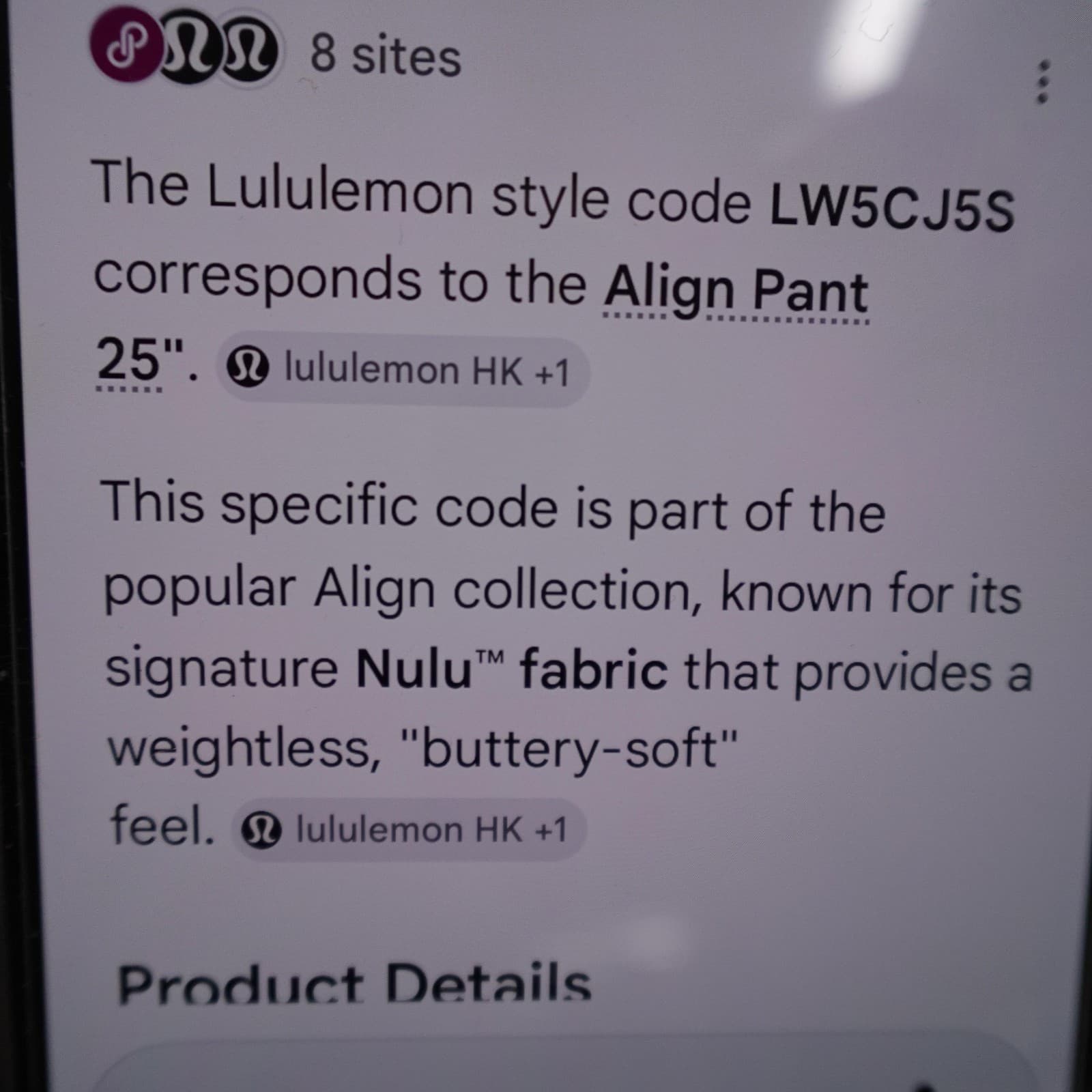 Lululemon Leggings Womens 6 Purple Align Pant 25 High Rise Nulu Yoga LW5CJ5S - Thumbnail 9