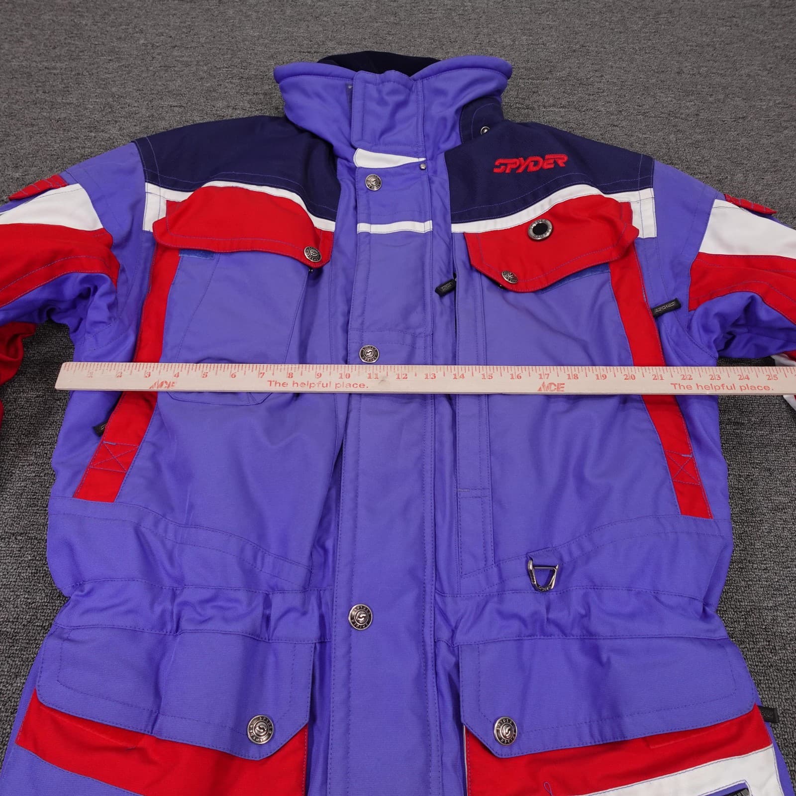 Vintage Spyder Jacket Mens Large Multicolor Colorblock Ski Thinsulate 90s - Thumbnail 4