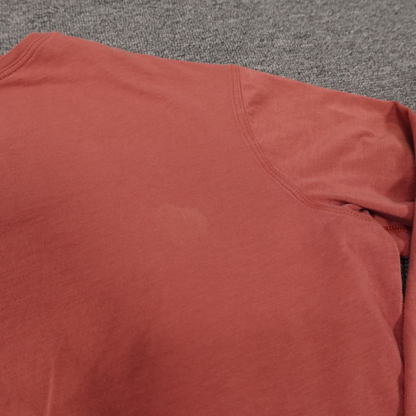 Lululemon Shirt Womens 6 Orange Long Sleeve Oversized Jersey Athletic Workout - Thumbnail 2
