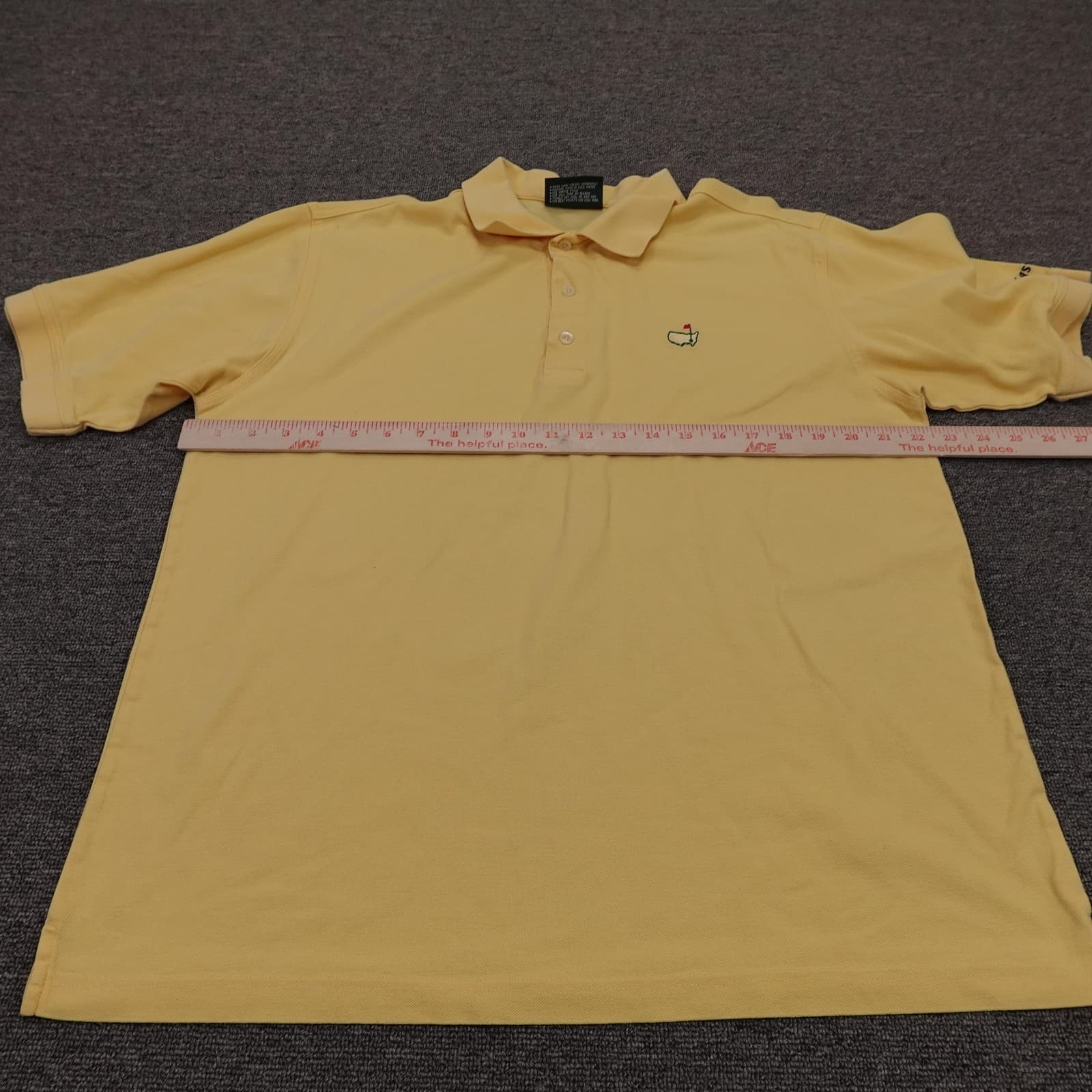 Vintage Masters Collection Polo Shirt Mens Large Yellow Pima Cotton Golf 90s - Thumbnail 6