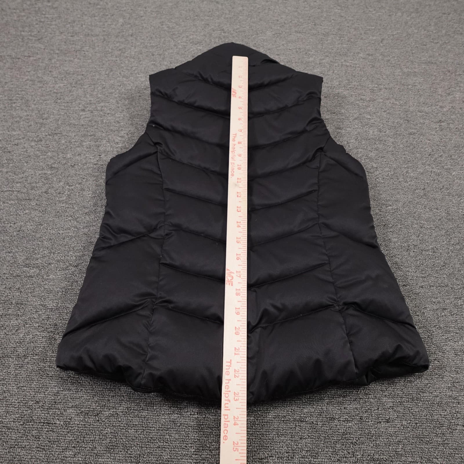 Eddie Bauer Vest Womens XS Black Down Puffer Full Zip Lightweight Outdoor Warm - Thumbnail 5