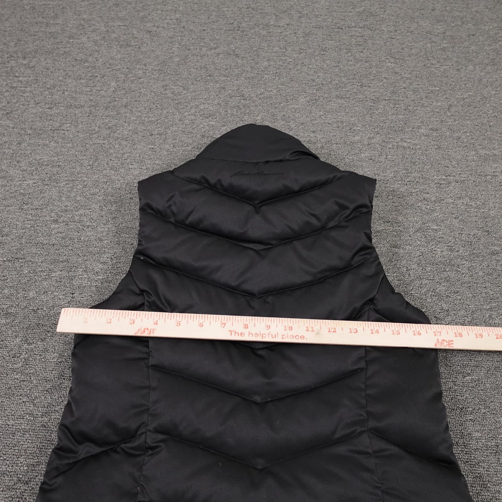 Eddie Bauer Vest Womens XS Black Down Puffer Full Zip Lightweight Outdoor Warm - Thumbnail 4