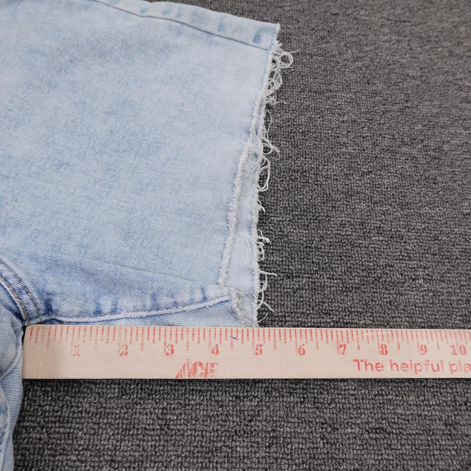 Denizen From Levi's Shorts Womens 2 26 Blue Vintage High Rise Cutoff Raw Hem - Thumbnail 8